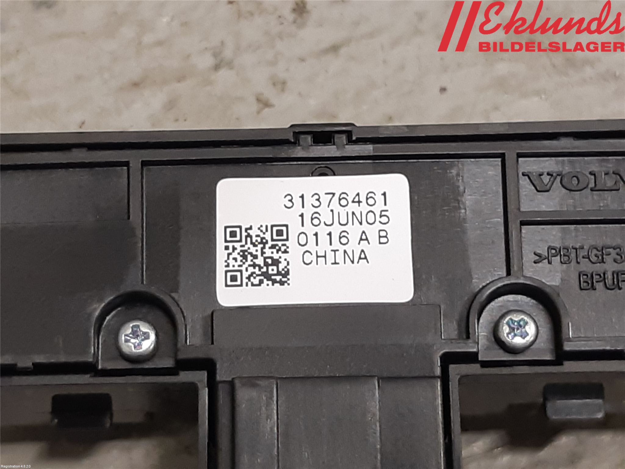 Volvo XC90/RECHARGE 16- Strömställare Stolminne