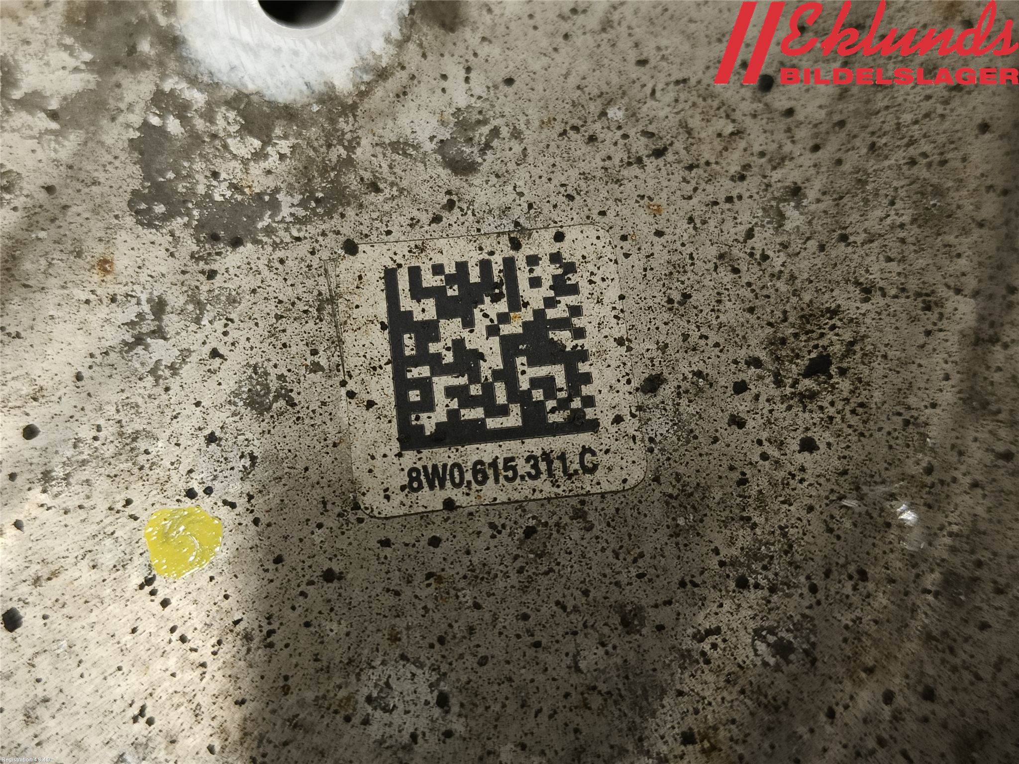 Audi A4/S4 B9 16-19 Bromssköld Bak