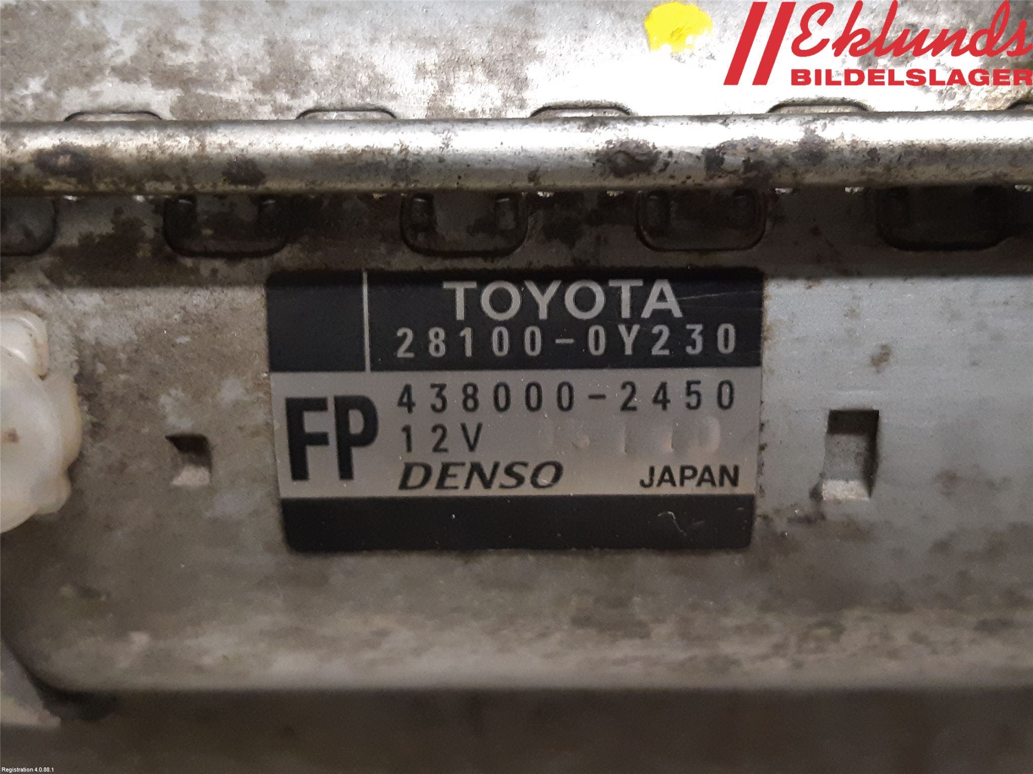 Toyota AURIS 13-19 Startmotor