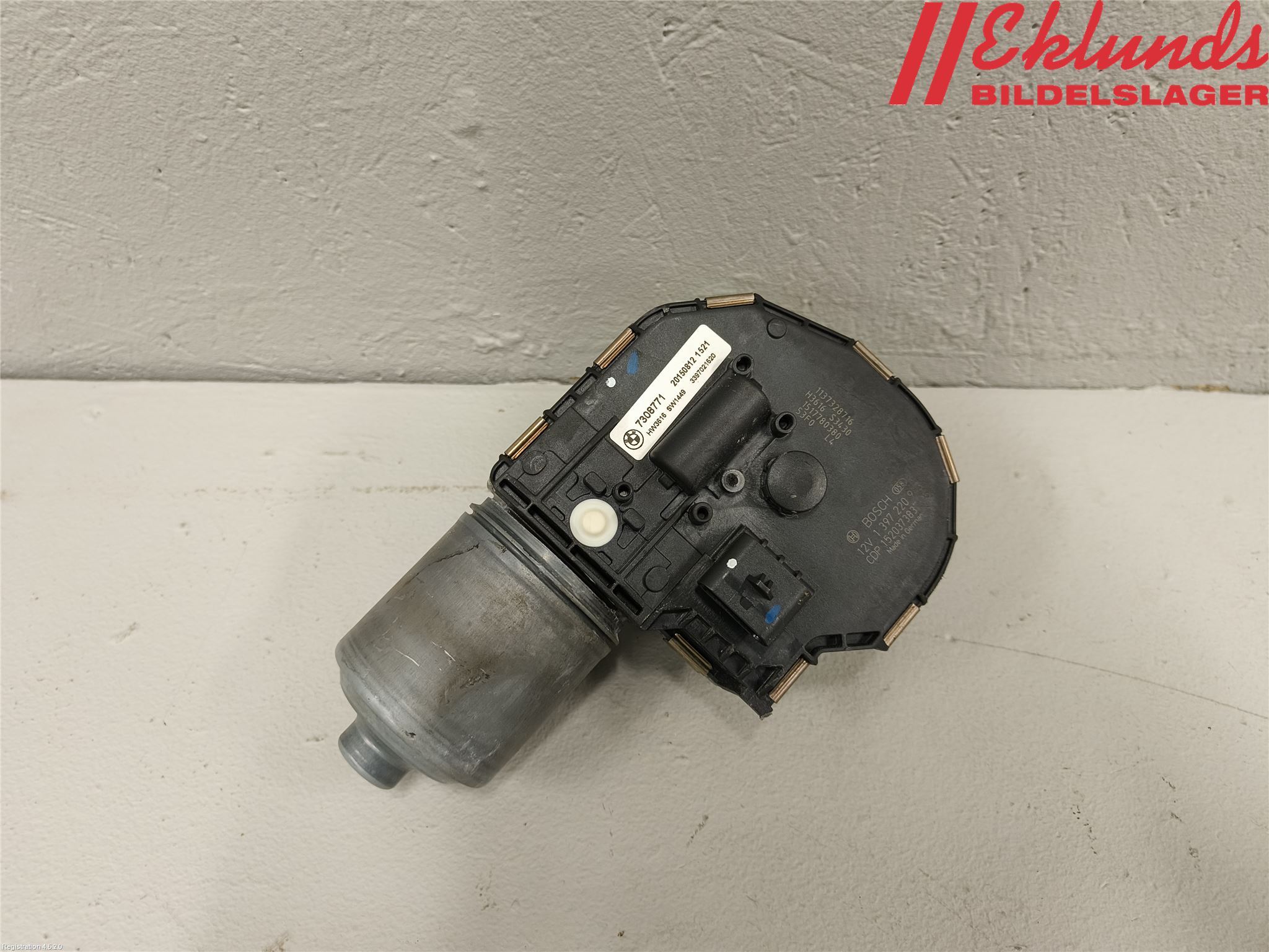 BMW 5 F10/F11/F18 09-17 Torkarmotor Vindruta