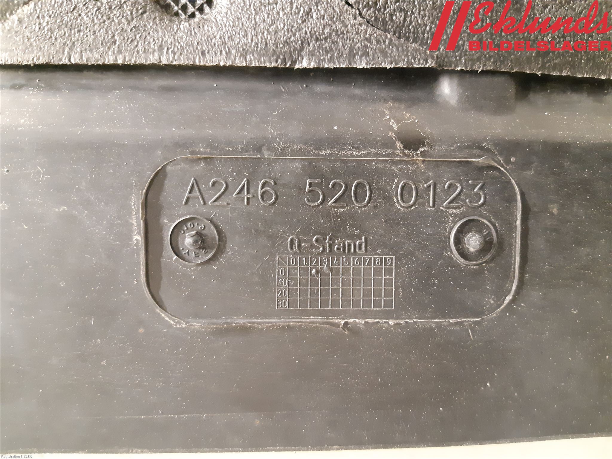 Mercedes-Benz MB A-KLASS (W176) 13-18 Hasplåt Plåt-Plast