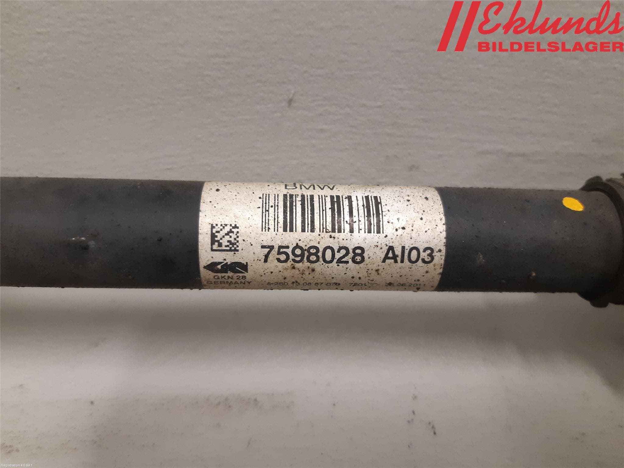 BMW X3 F25 10-17 Drivaxel Fram Höger