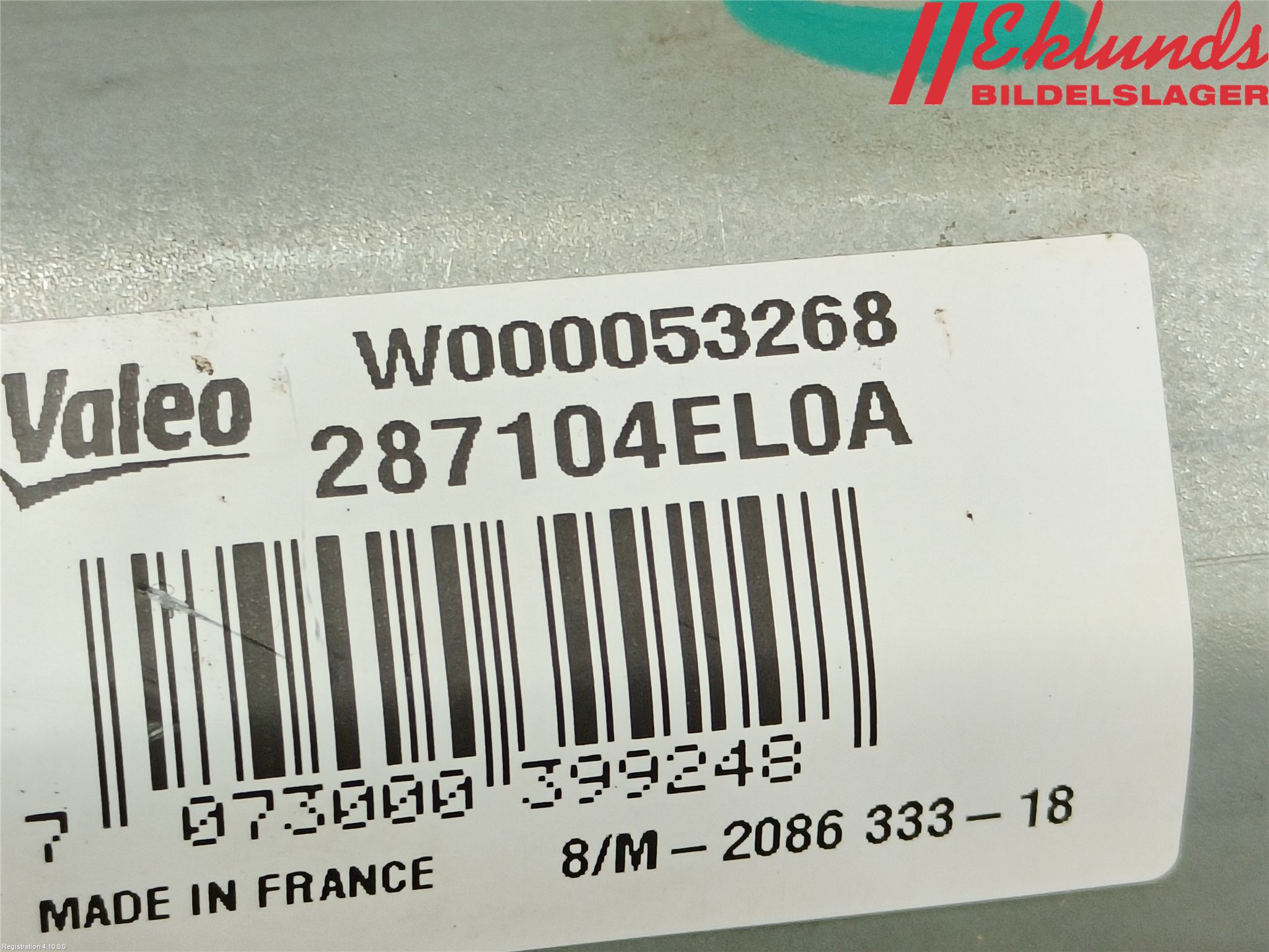 Nissan QASHQAI 17-21 Torkarmotor Baklucka