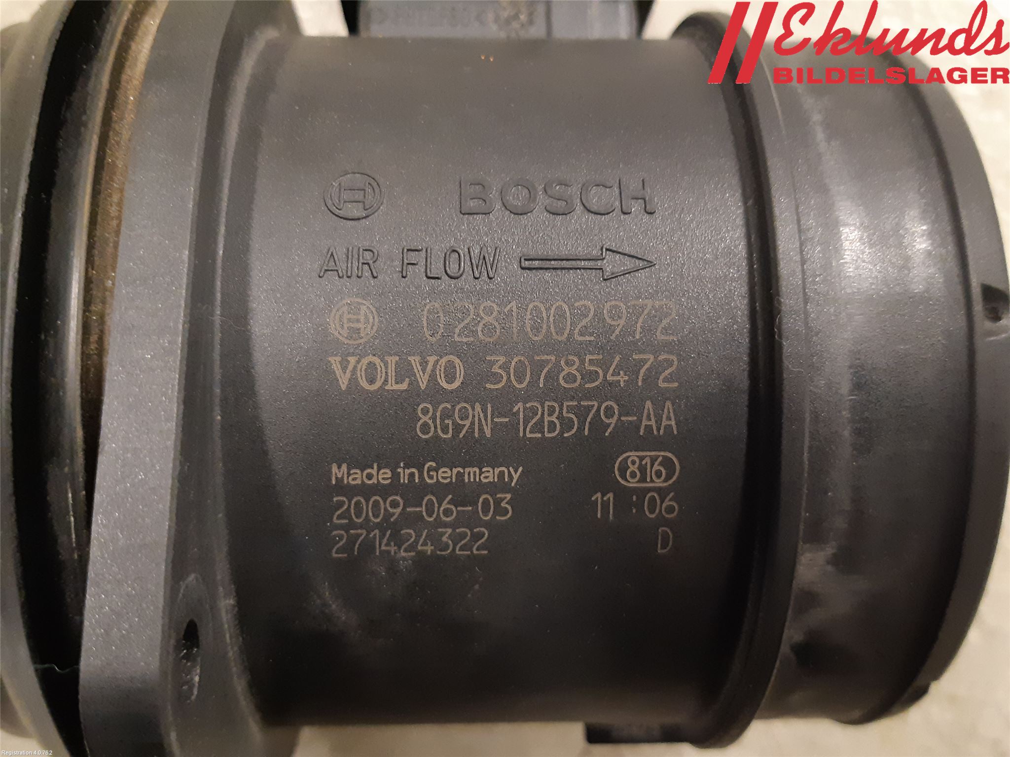 Volvo V70 08-13 Injluftmassamätare