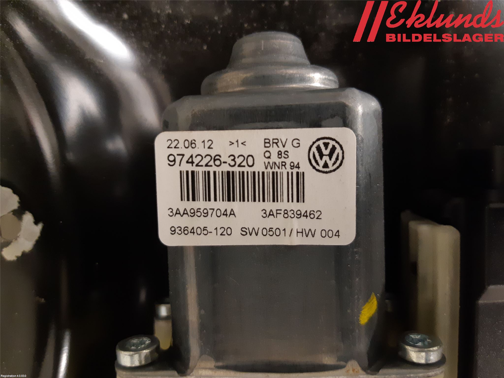 Volkswagen VW PASSAT 11-14 Fönsterhiss El Kompl