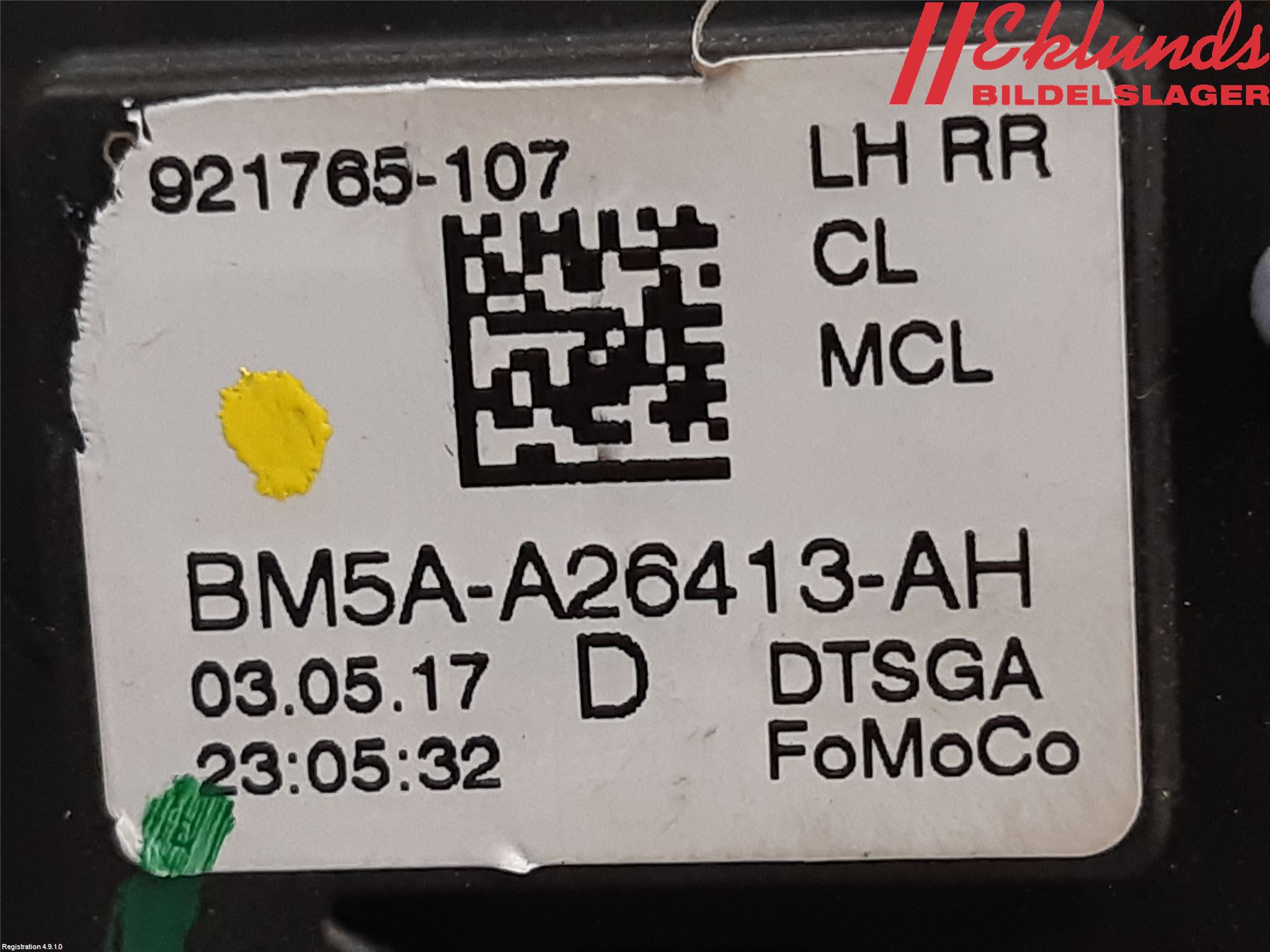Ford KUGA 17-19 Låskista-Dörrlås