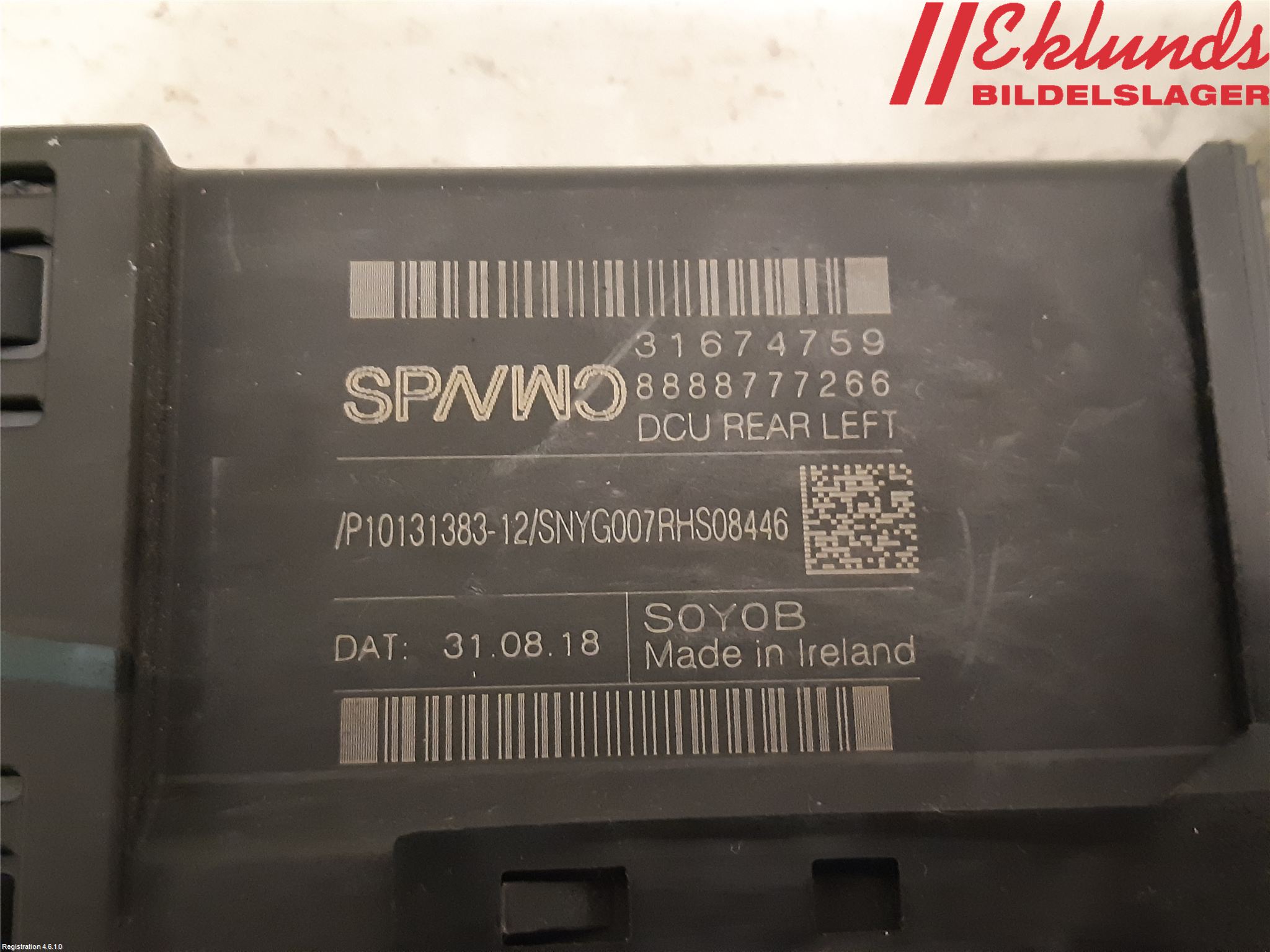 Volvo V60 19- Fönsterhissmotor