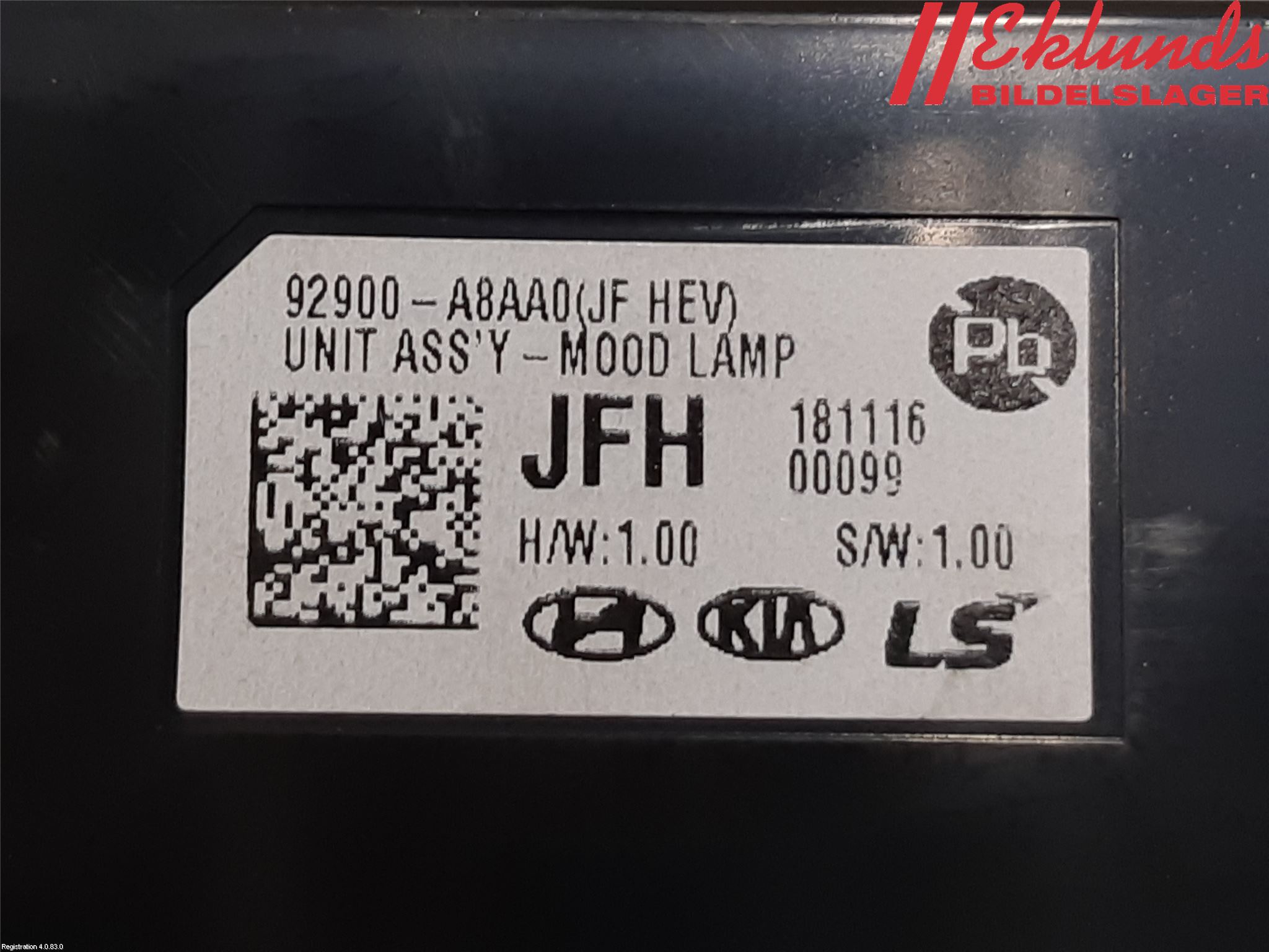 Kia OPTIMA 16-20 Styrenhet Övrigt