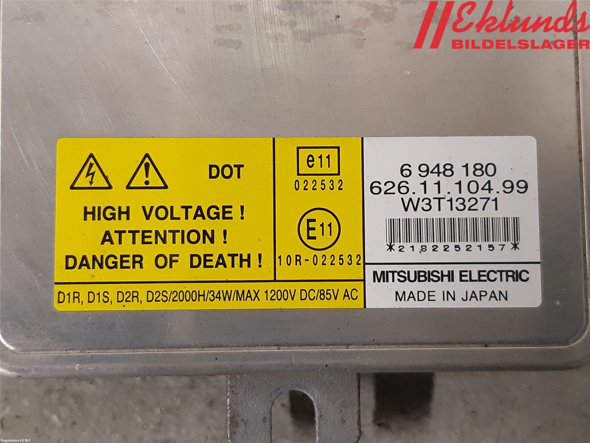 BMW 3 E90/91 SED/TOU 05-12 Styrenhet Strålkastare