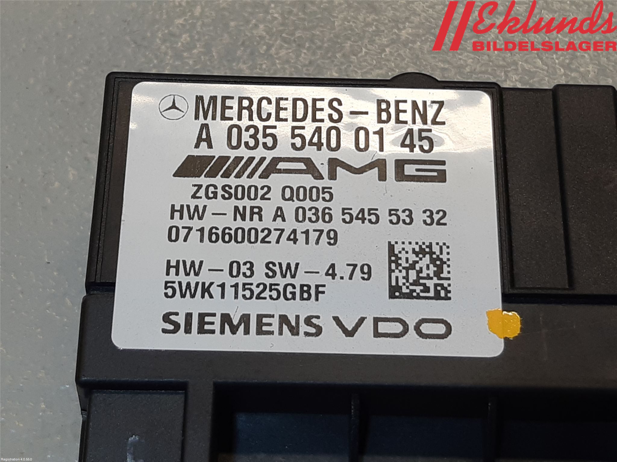 Mercedes-Benz MB E-KLASS (W211) 02-09 Styrenhet Bränslepump