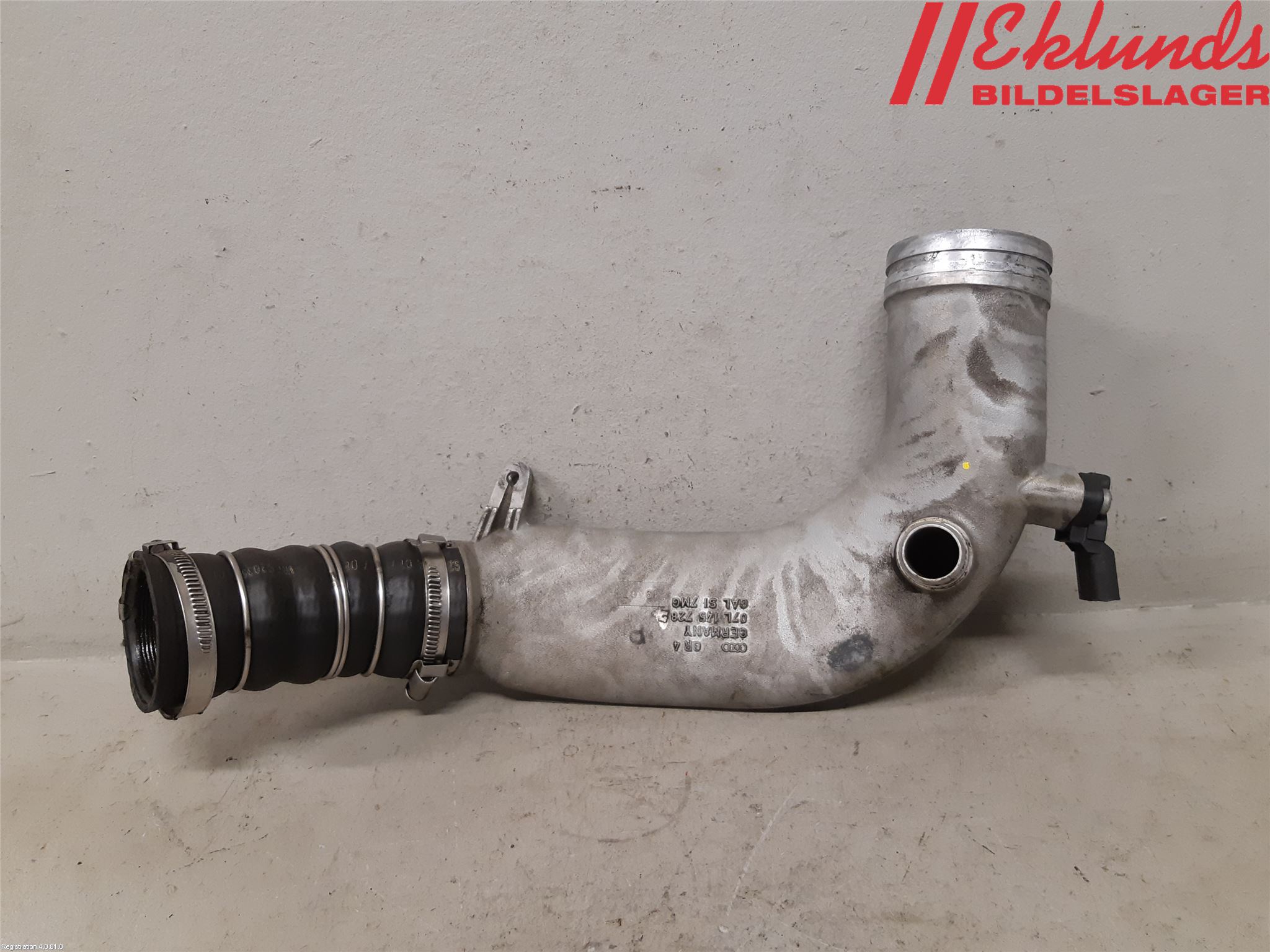 Audi A6/S6     05-11 Laddluft-Intercoolerrör