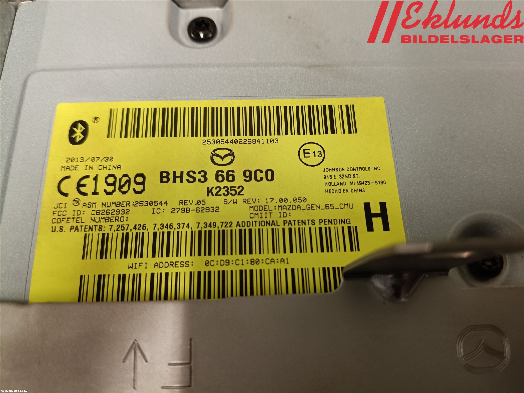 Mazda 3 III 14-19 Gps Navigator