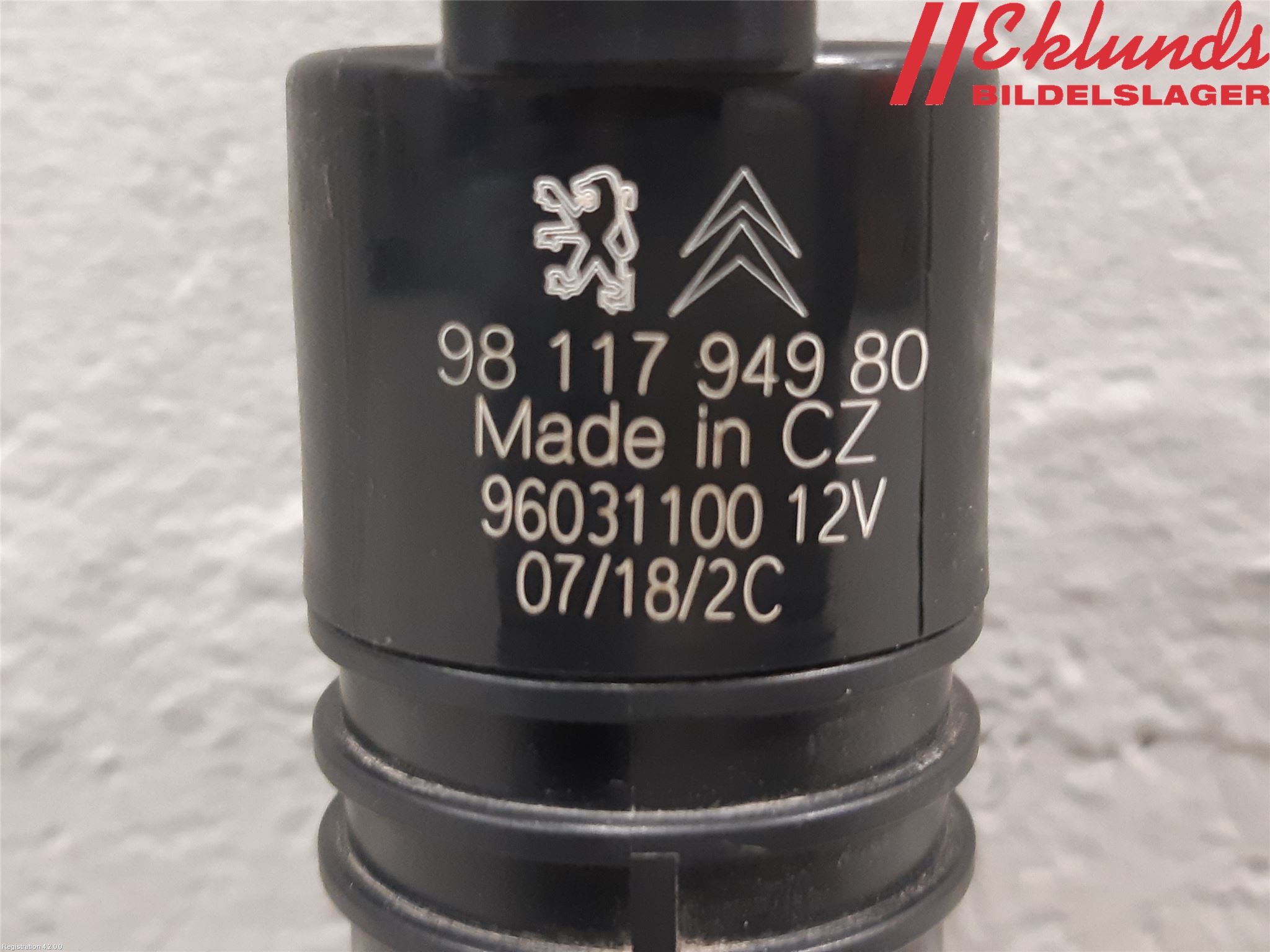 Citroen JUMPY/E-JUMPY 16- Spolarpump Vindruta