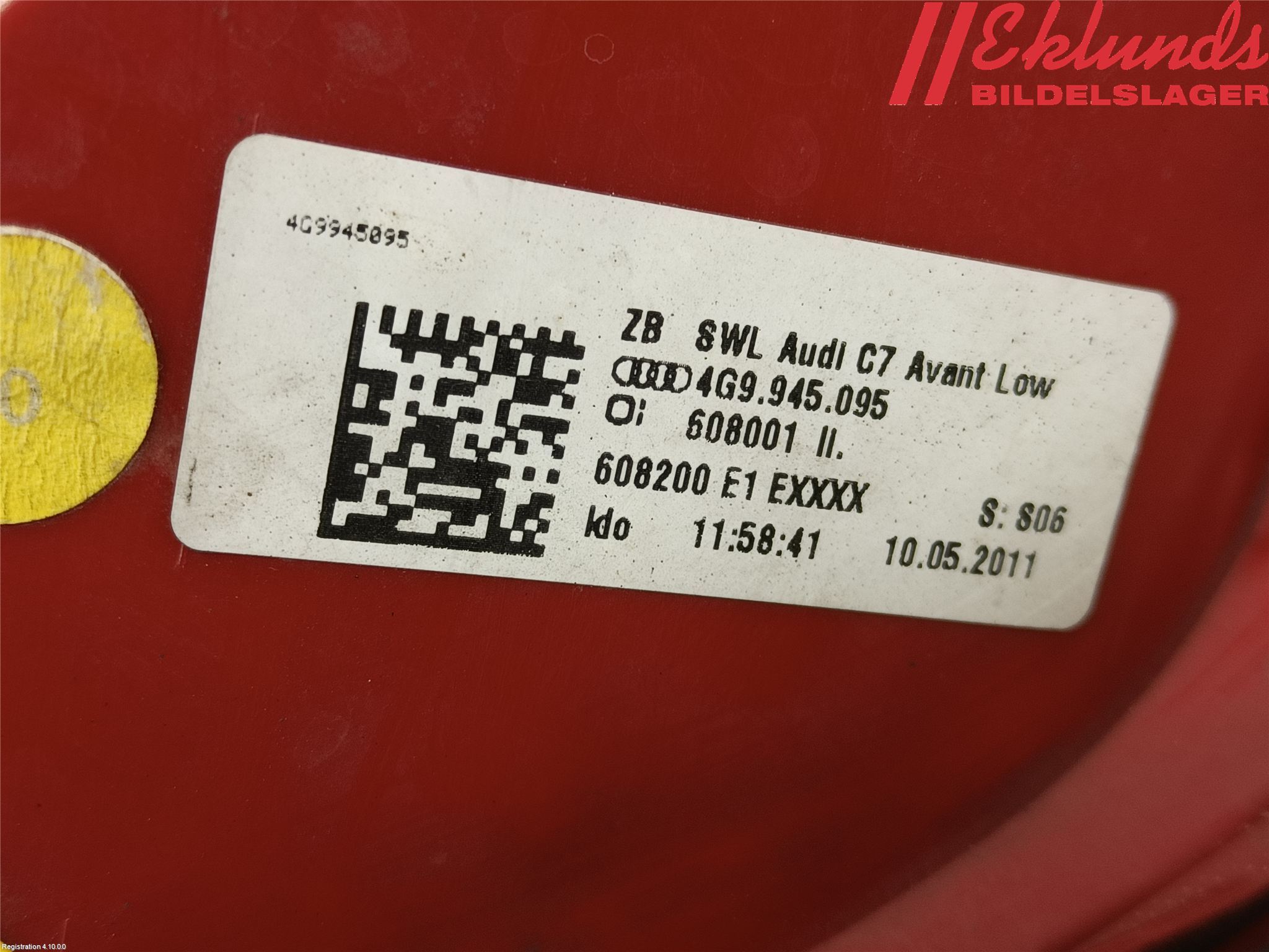 Audi A6/S6 4G 11-18 Bakljus Vänster