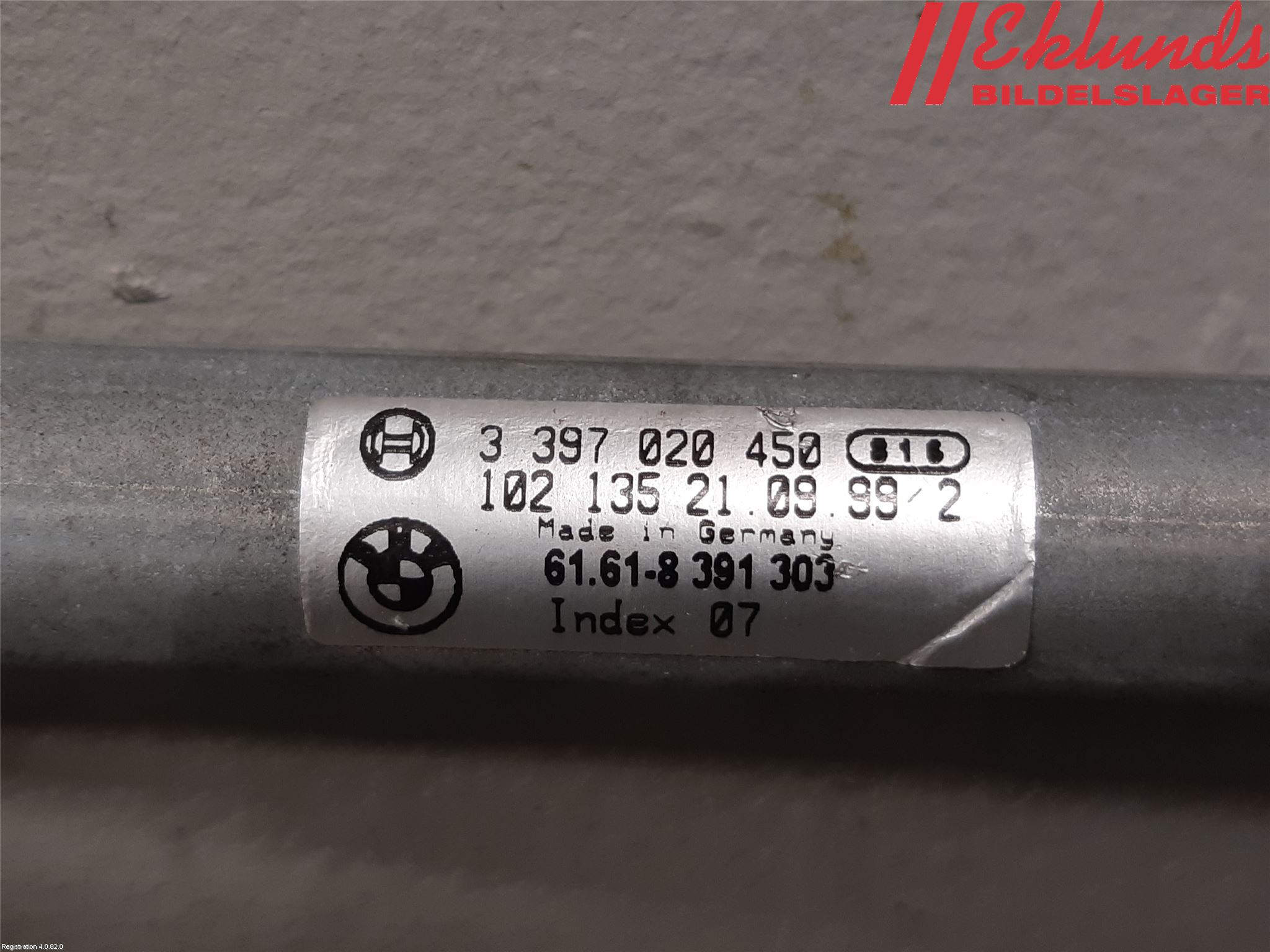 BMW 3 E46      98-05 Torkarmekanism Vindruta