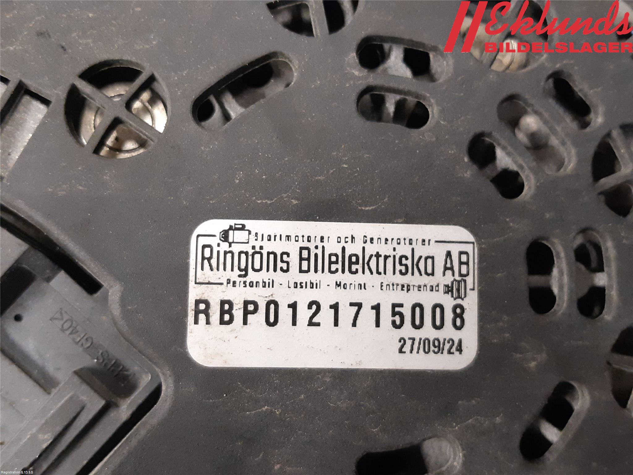 Volvo V70 08-13 Generator