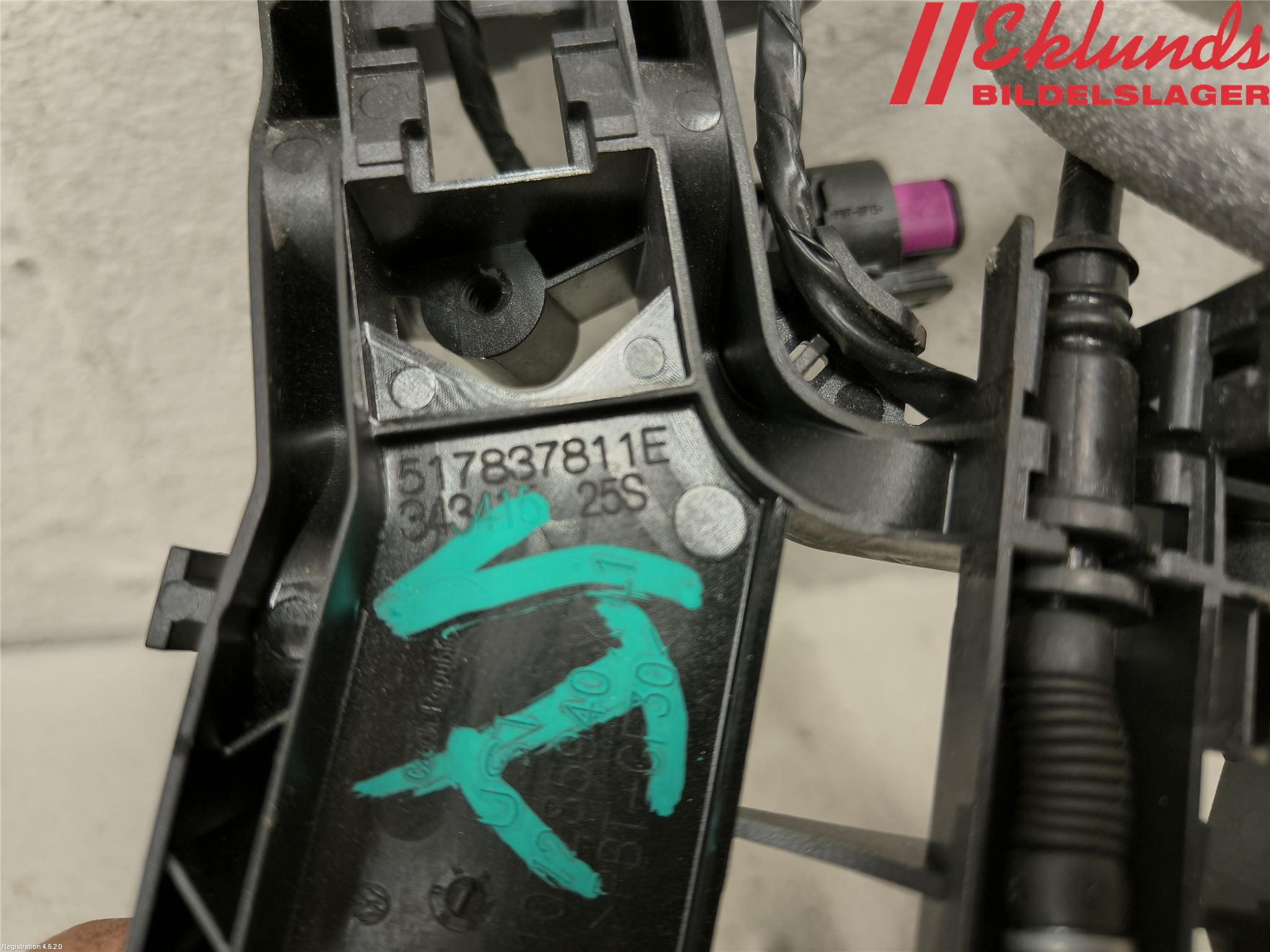 Volkswagen VW PASSAT 15-19 Dörrhandtag Yttre Vä