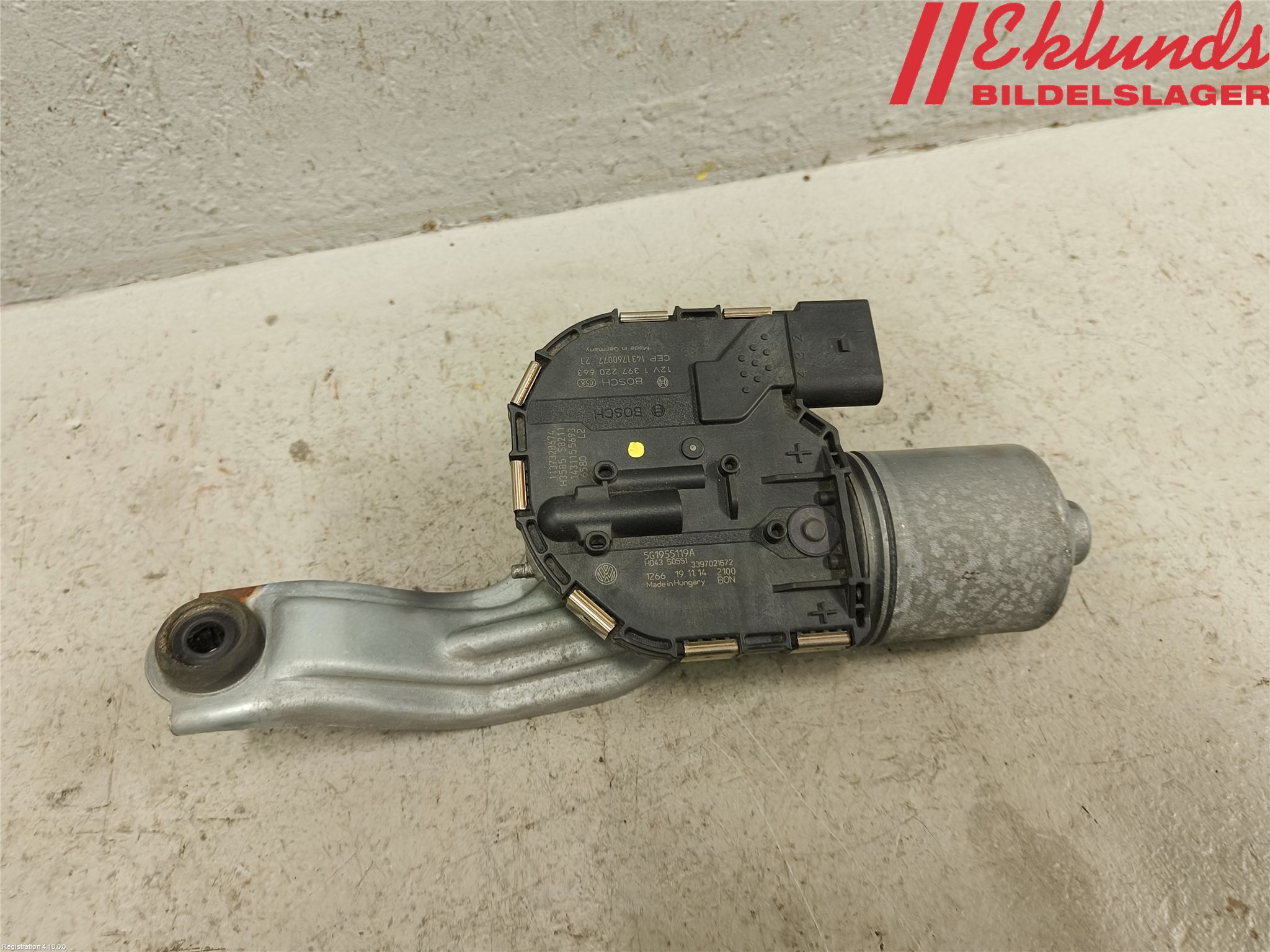 Volkswagen VW GOLF / E-GOLF VII 13-20 Torkarmotor Vindruta