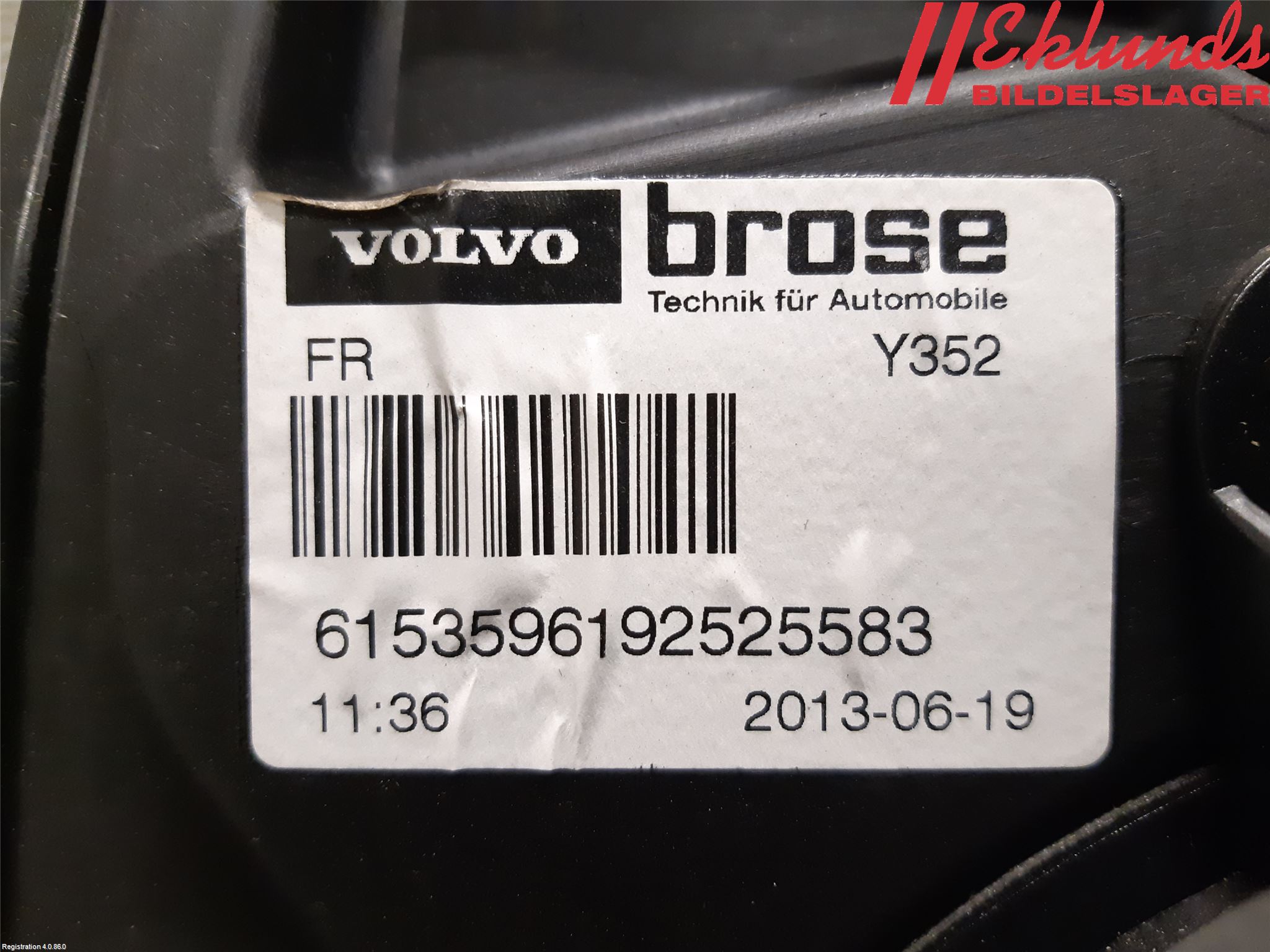 Volvo V60 11-13 Fönsterhiss El Kompl