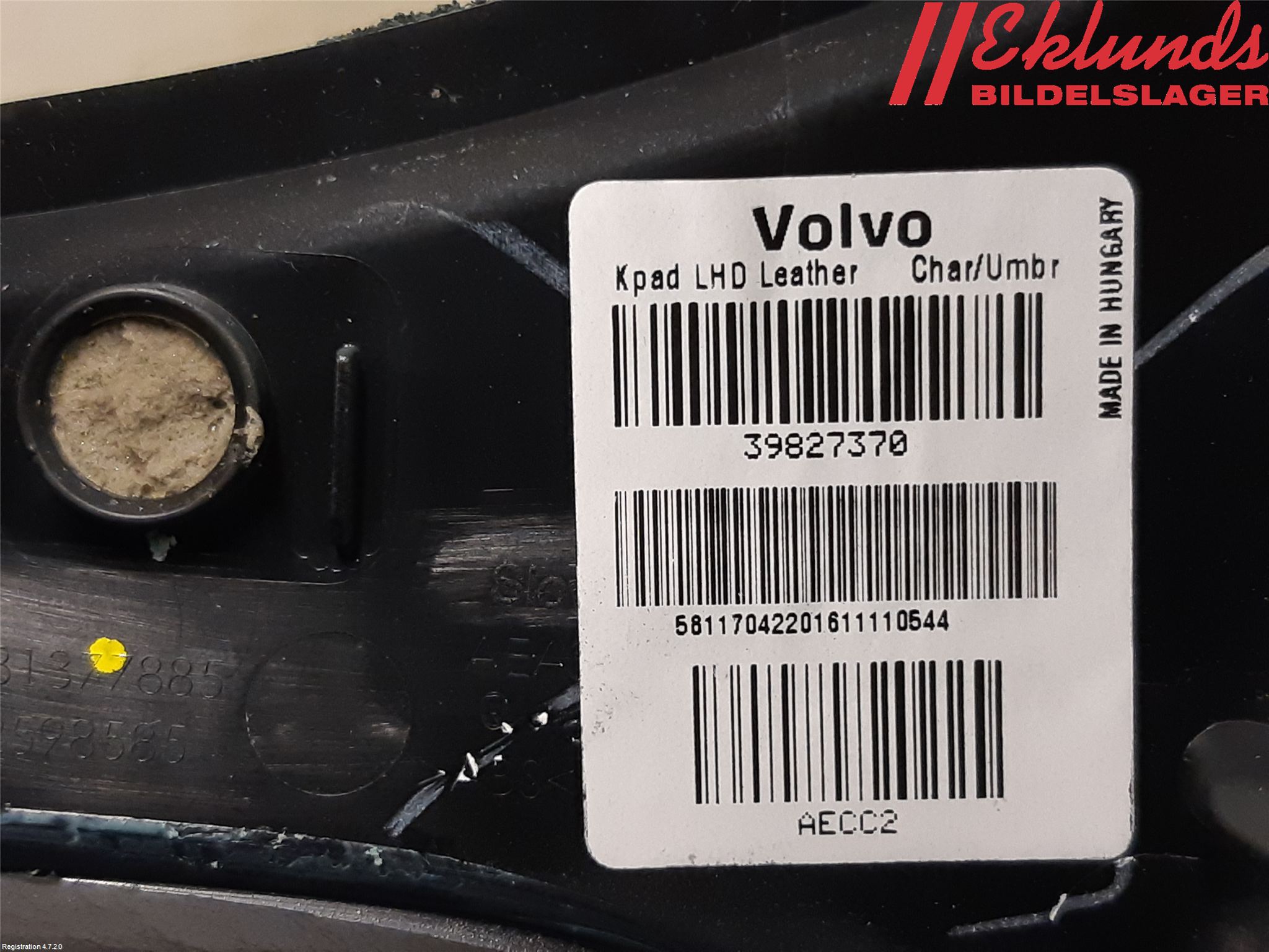 Volvo XC90/RECHARGE 16- Inr Tunnelfack