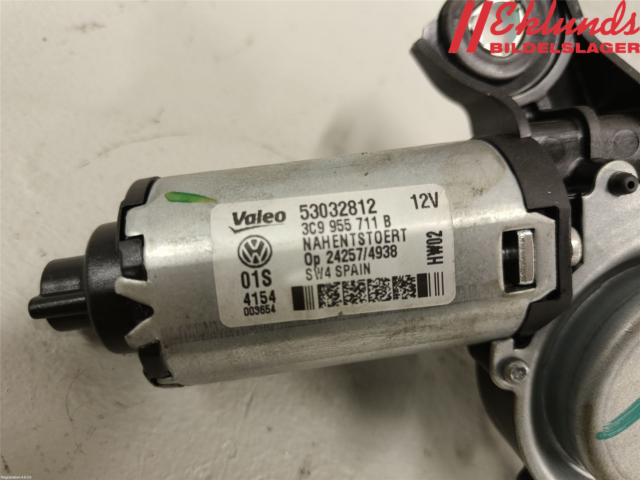 Volkswagen VW PASSAT 11-14 Torkarmotor Baklucka