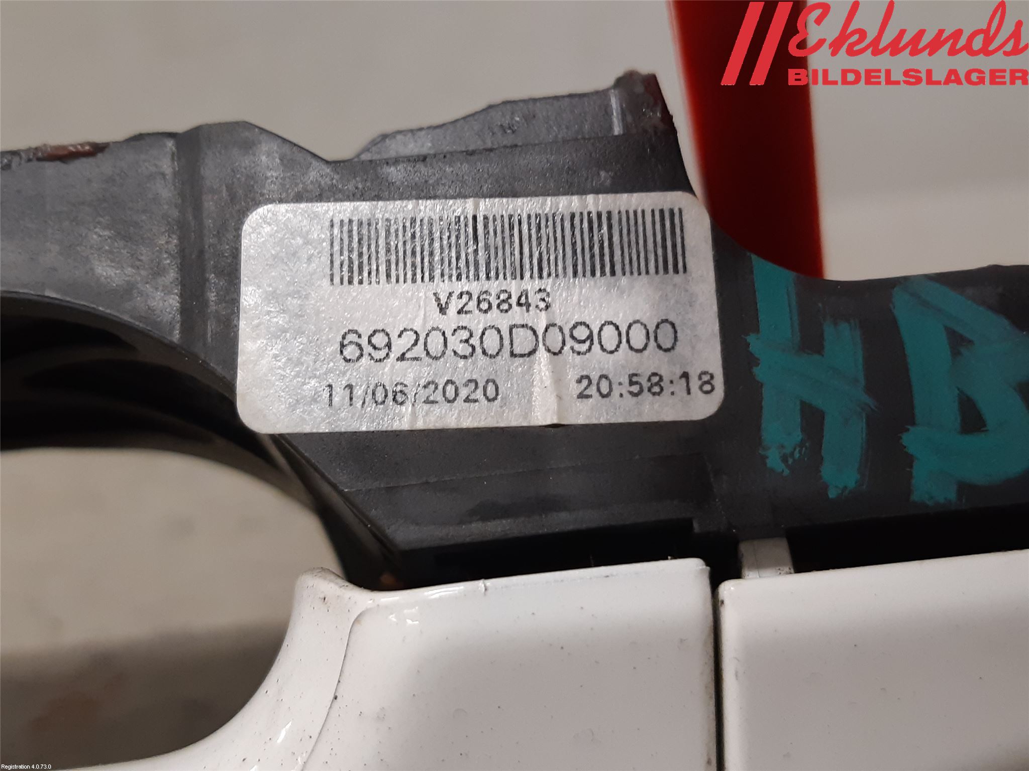 Toyota YARIS XP130 15-20 Dörrhandtag Yttre Hö