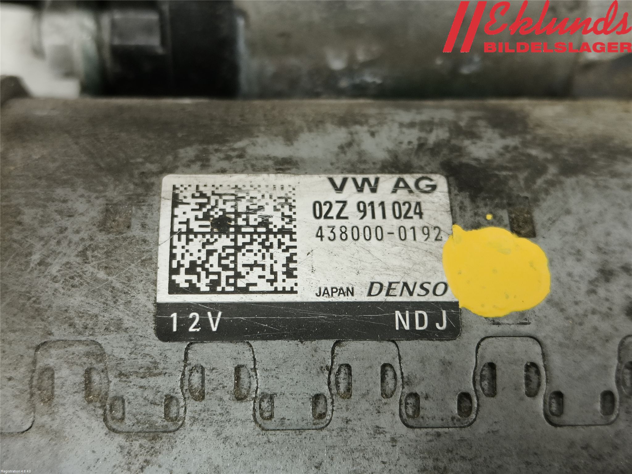 Volkswagen VW GOLF / E-GOLF VII 13-20 Startmotor