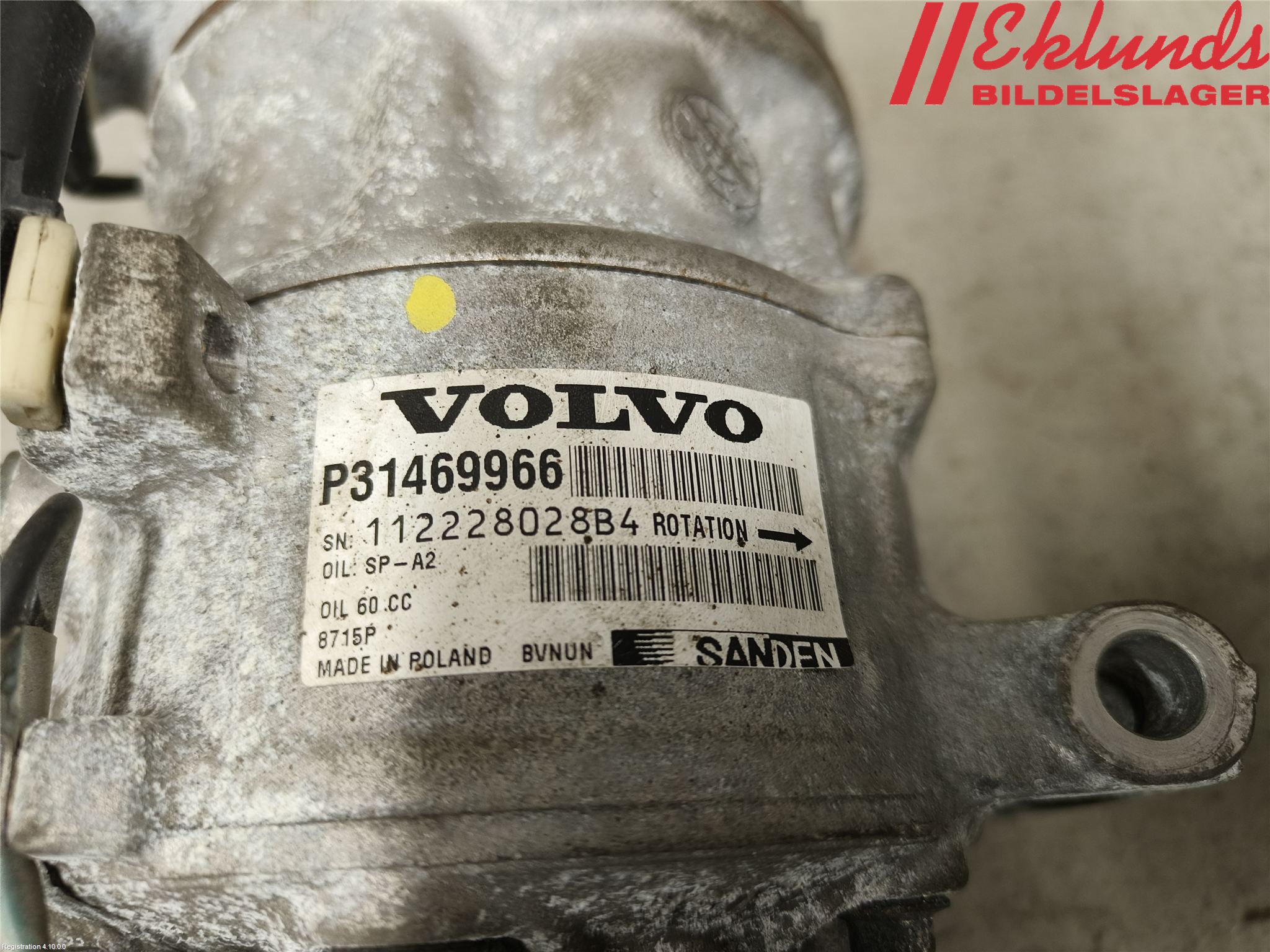 Volvo V40 CROSS COUNTRY 13-19 Ac Kompressor