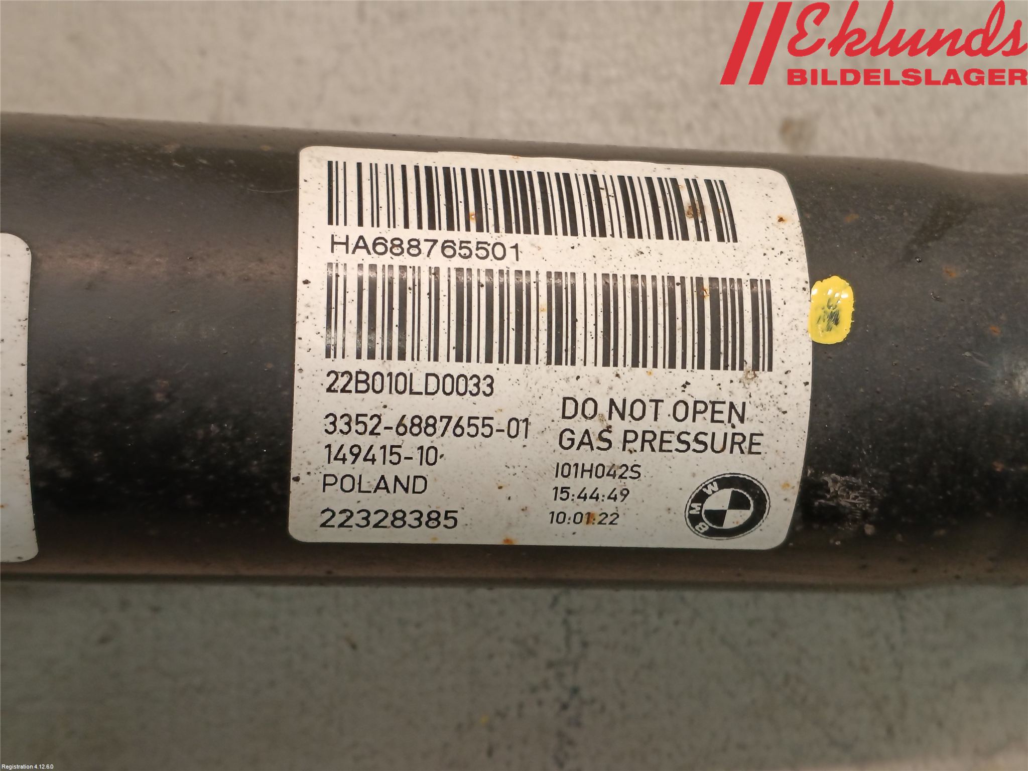 BMW i3 I01 13-22 Fjäderben Bak Höger