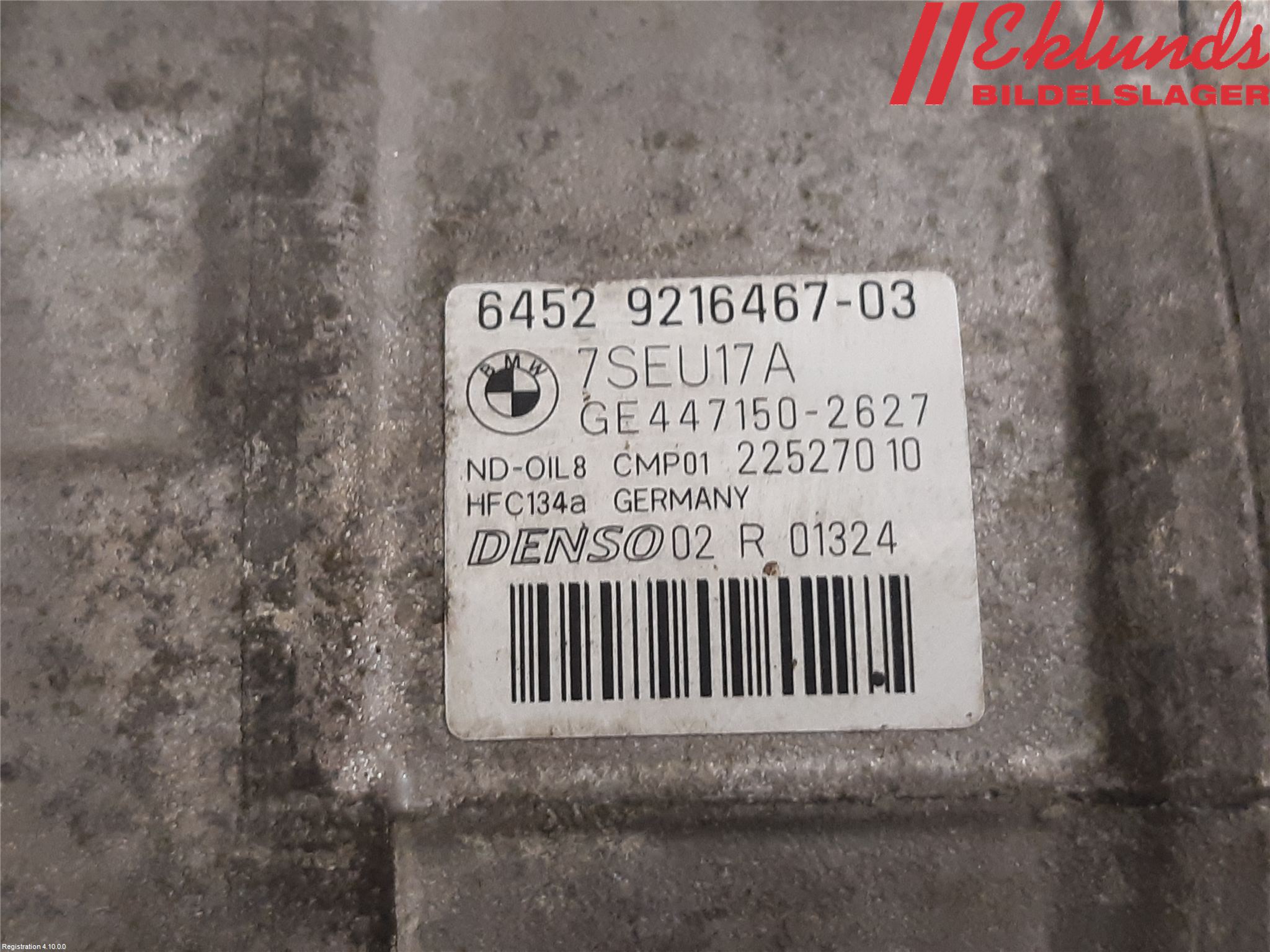 BMW X4 F26 14-18 Ac Kompressor