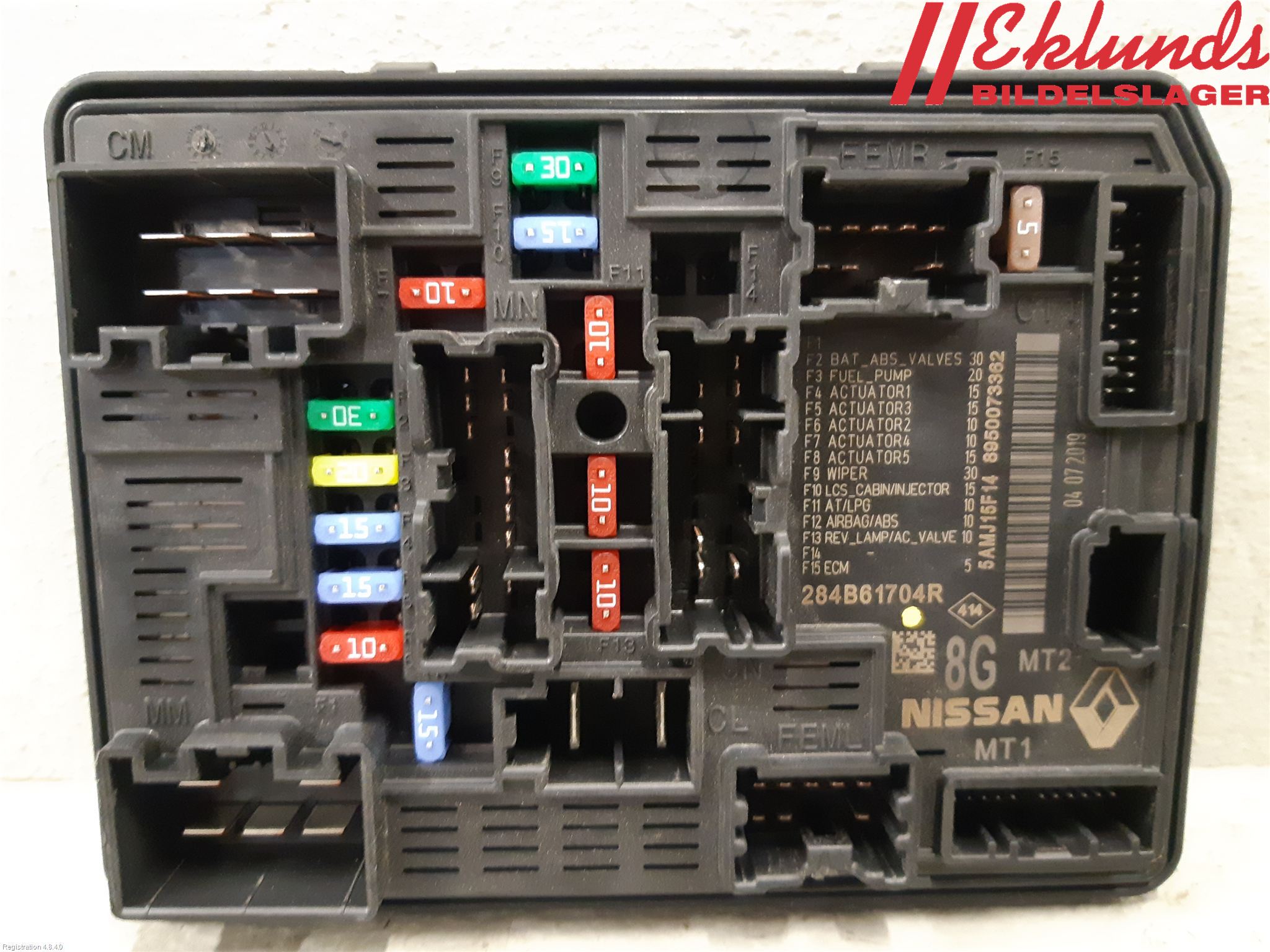 Renault CLIO/E-TECH V 20- Säkringsdosa-Elcentral