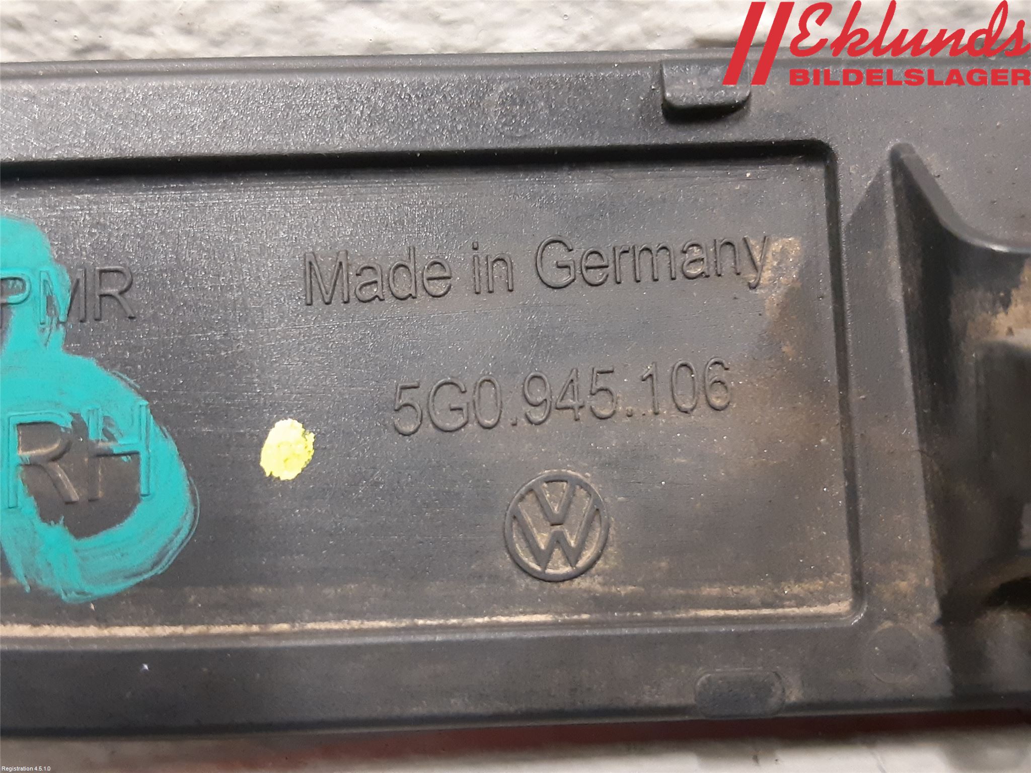 Volkswagen VW GOLF / E-GOLF VII 13-20 Dimljus/Reflex Bak