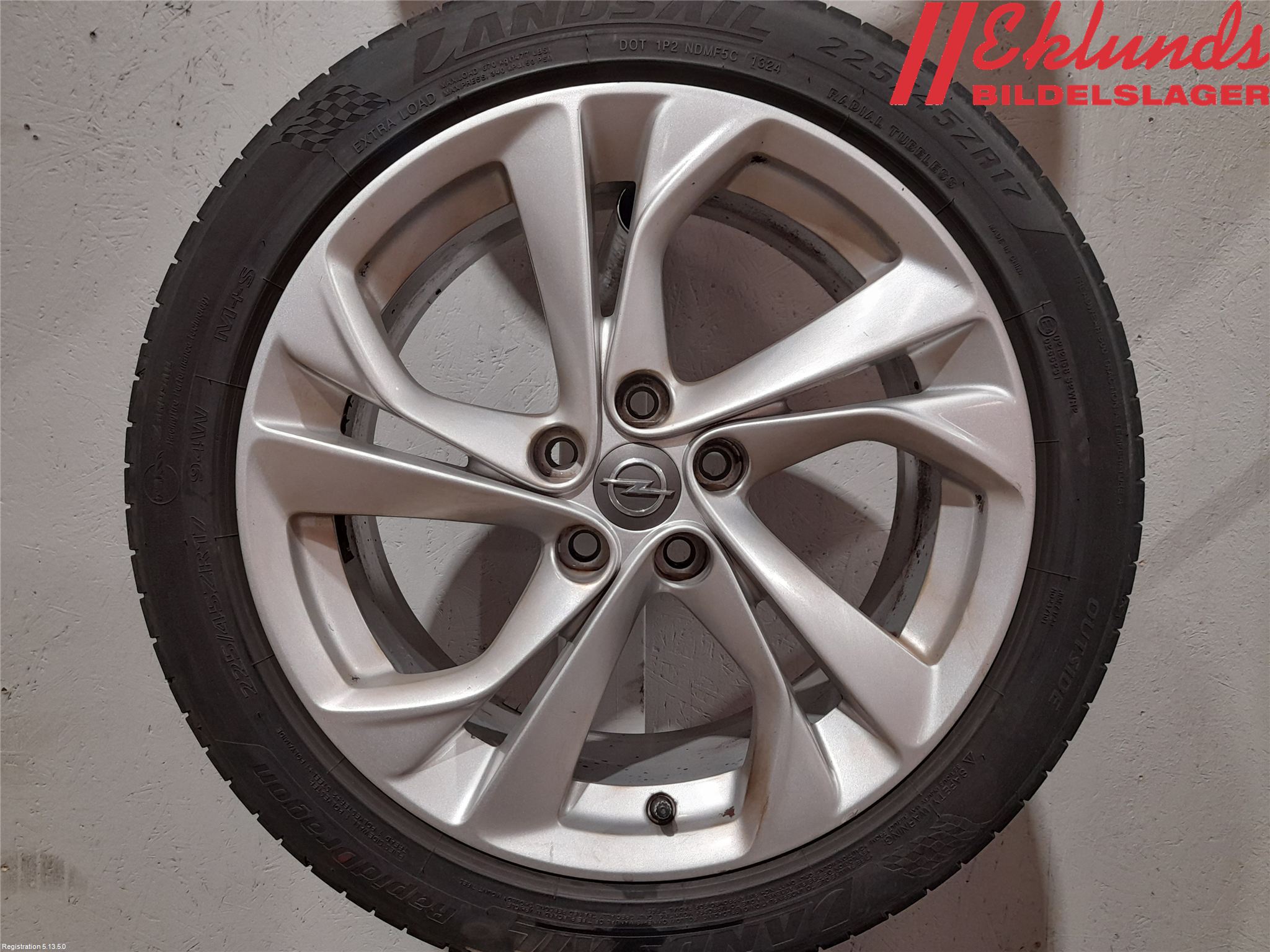 Opel ASTRA K 16-22 Sommardäck Alumfälg 4St