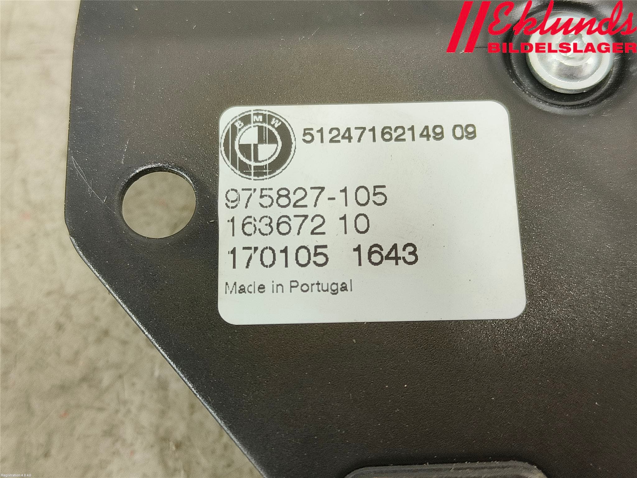 BMW X5 F15 13-18 Bakluckehandtag Inre