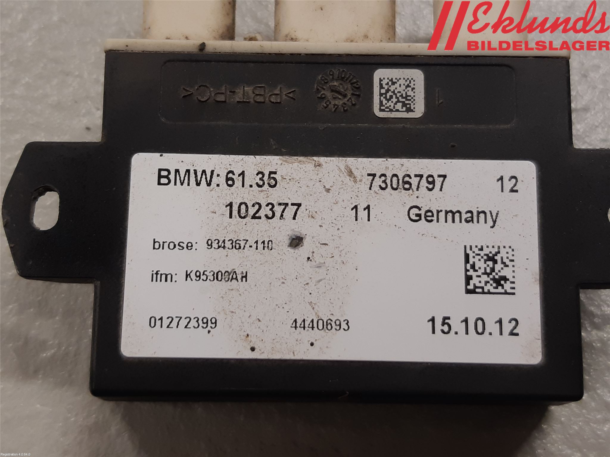 BMW 5 F10/F11/F18 09-17 Styrenhet Övrigt