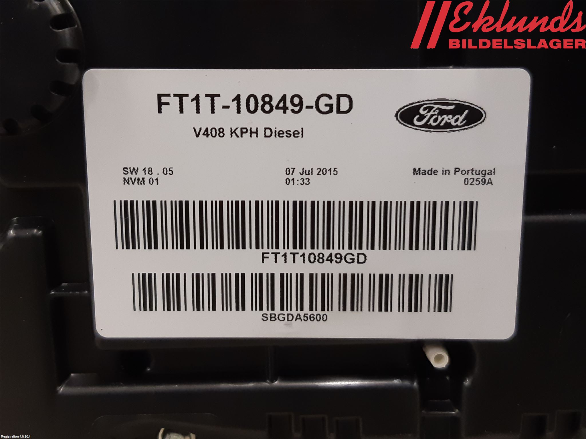 Ford TRANSIT/TOURNEO CONNECT 13-22 Instrument Komb