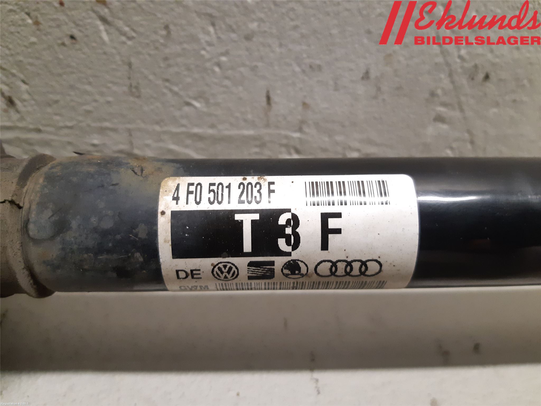 Audi A6/S6     05-11 Drivaxel Bak Vänster