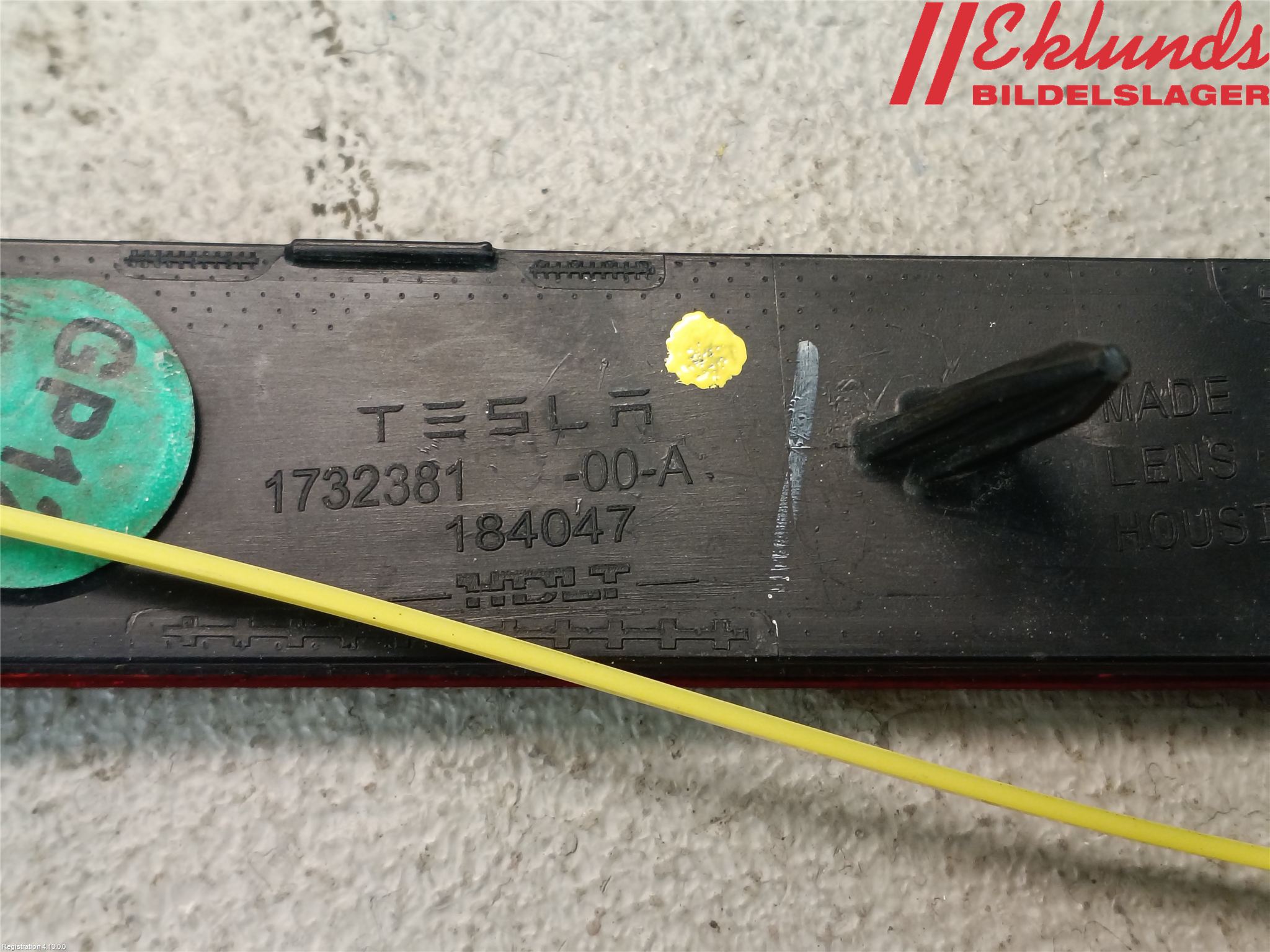 Tesla MODEL 3 17- Dimljus/Reflex Bak