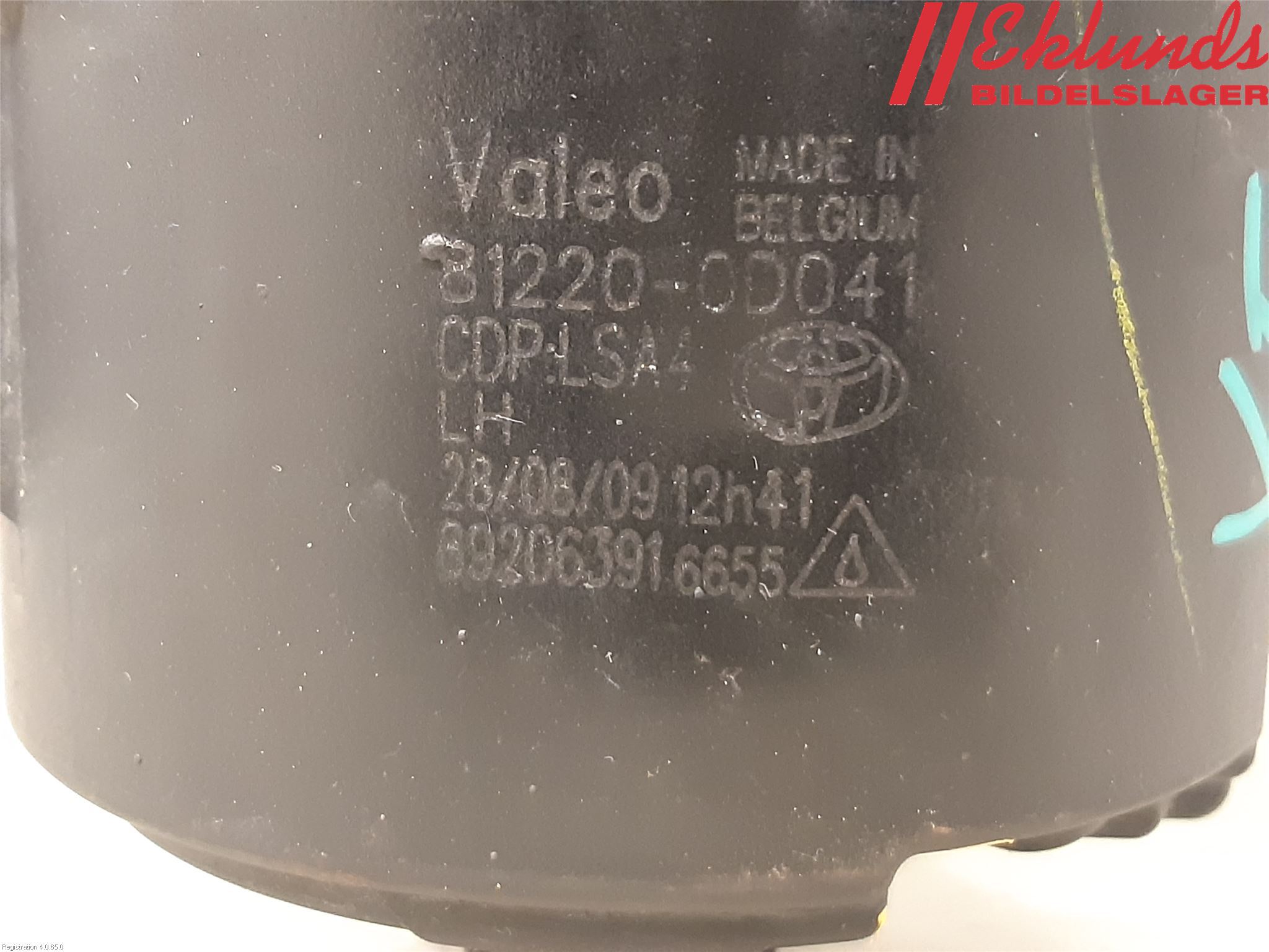 Toyota AVENSIS 09-15 Dimljus-Varselljus Fram