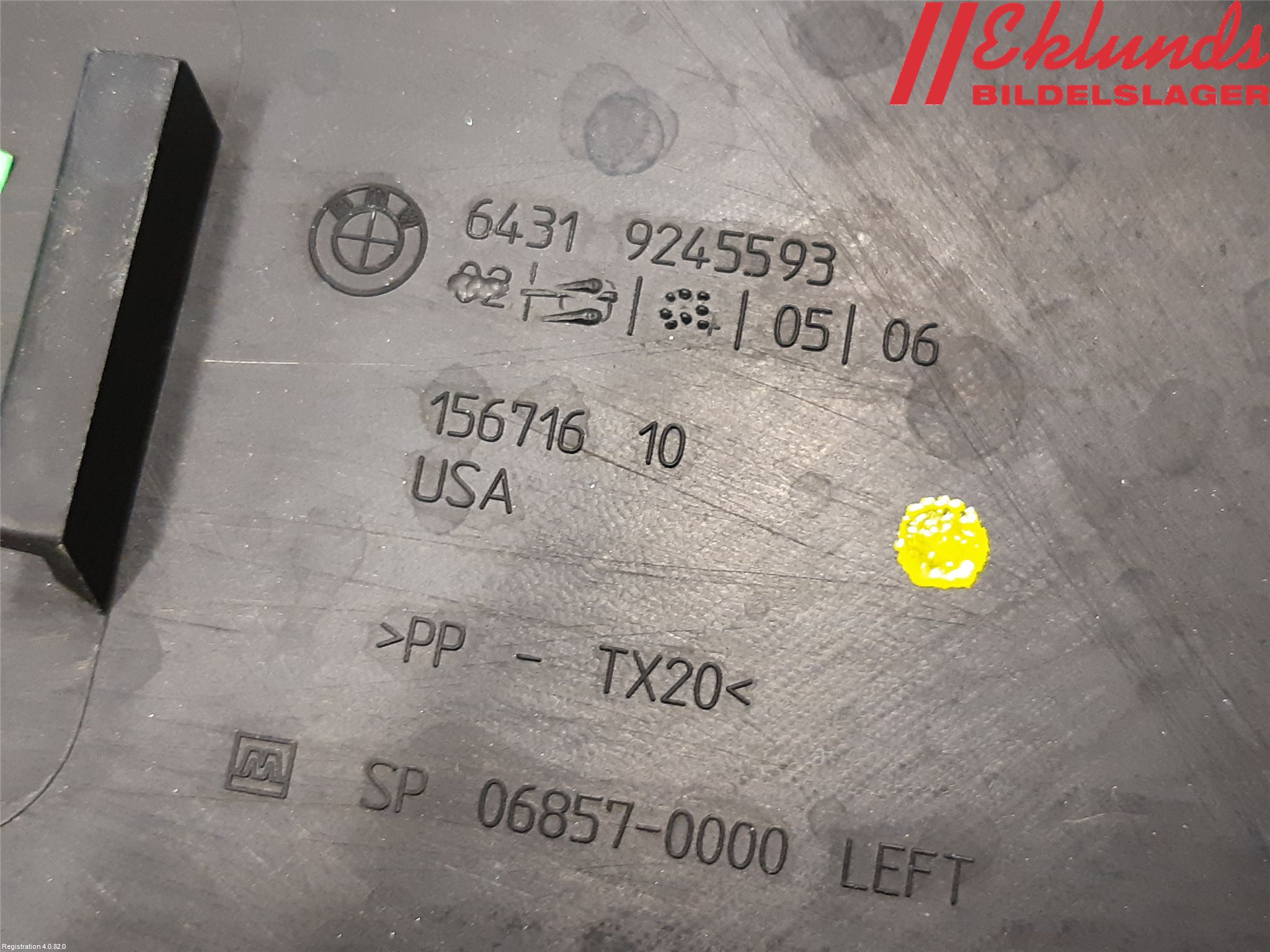 BMW X6 F16 14-19 Torpedplåt-Torpedplast