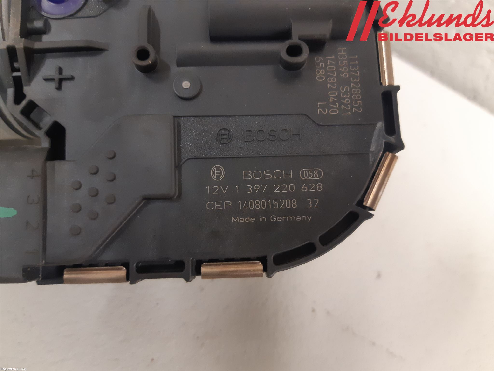 Volvo S60 14-18 Torkarmotor Vindruta
