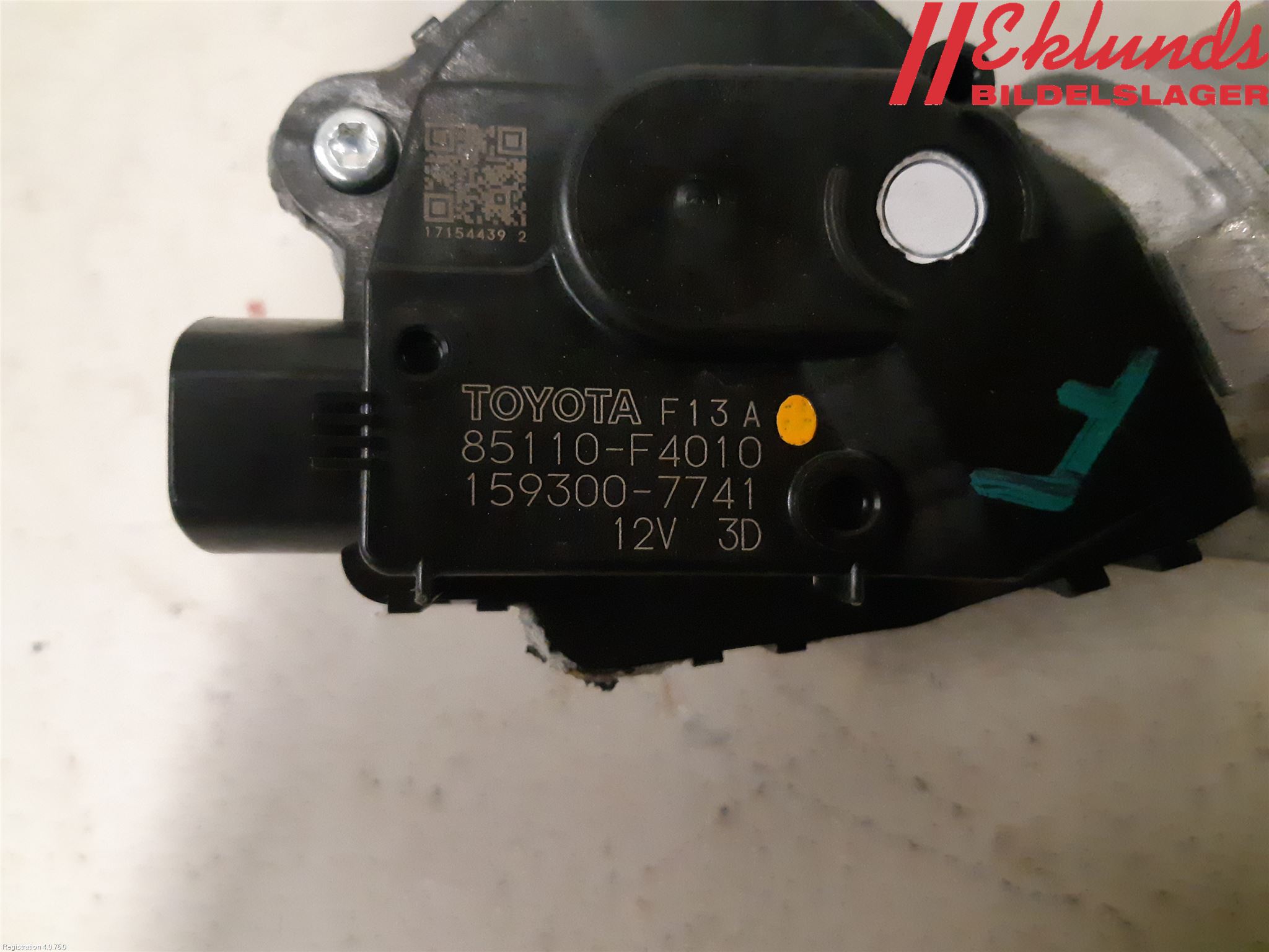 Toyota C-HR 16-23 Torkarmotor Vindruta