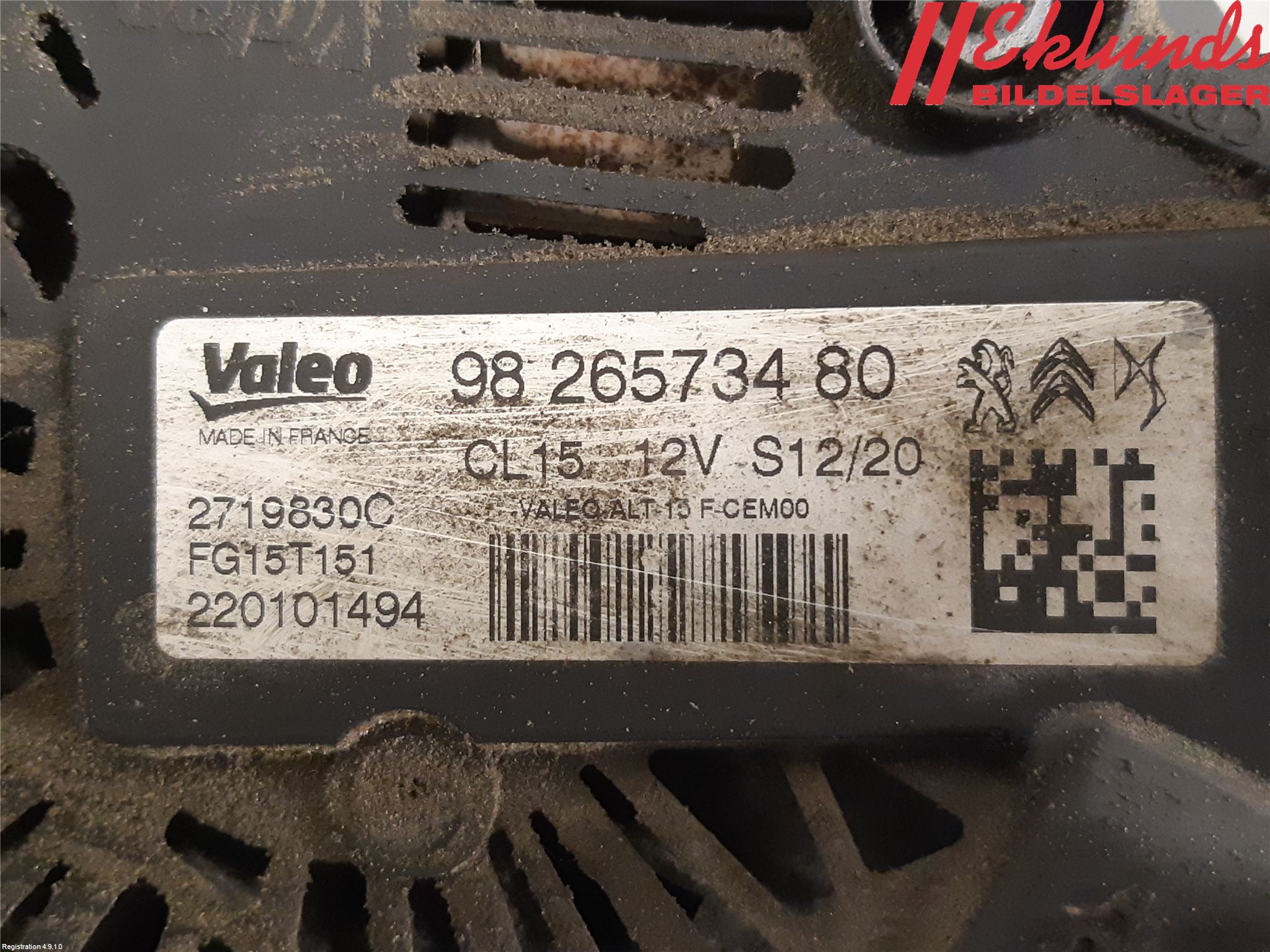 Citroen C4 SPACETOURER 19-22 Generator