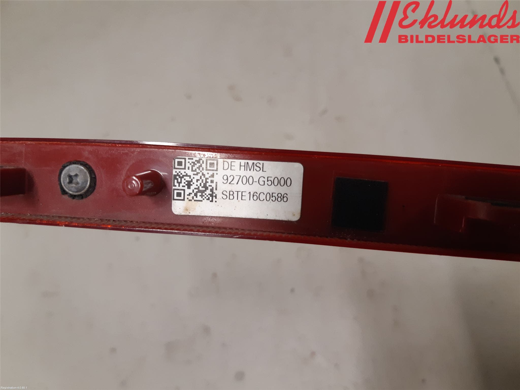 Kia NIRO (DE) 17-22 Bromsljus Bakruta