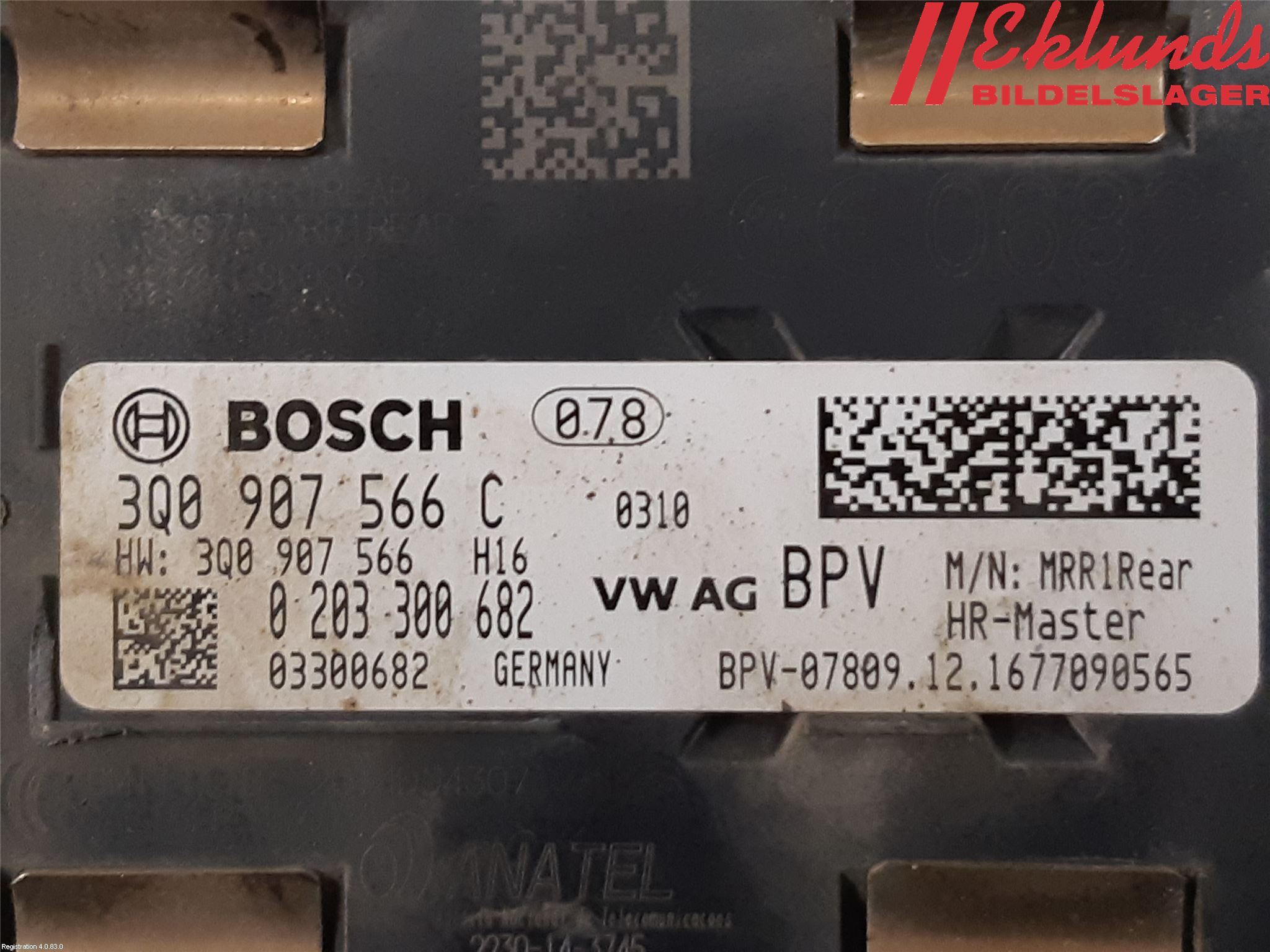 Volkswagen VW PASSAT 15-19 Sensor Aktivt Kollisionsskydd