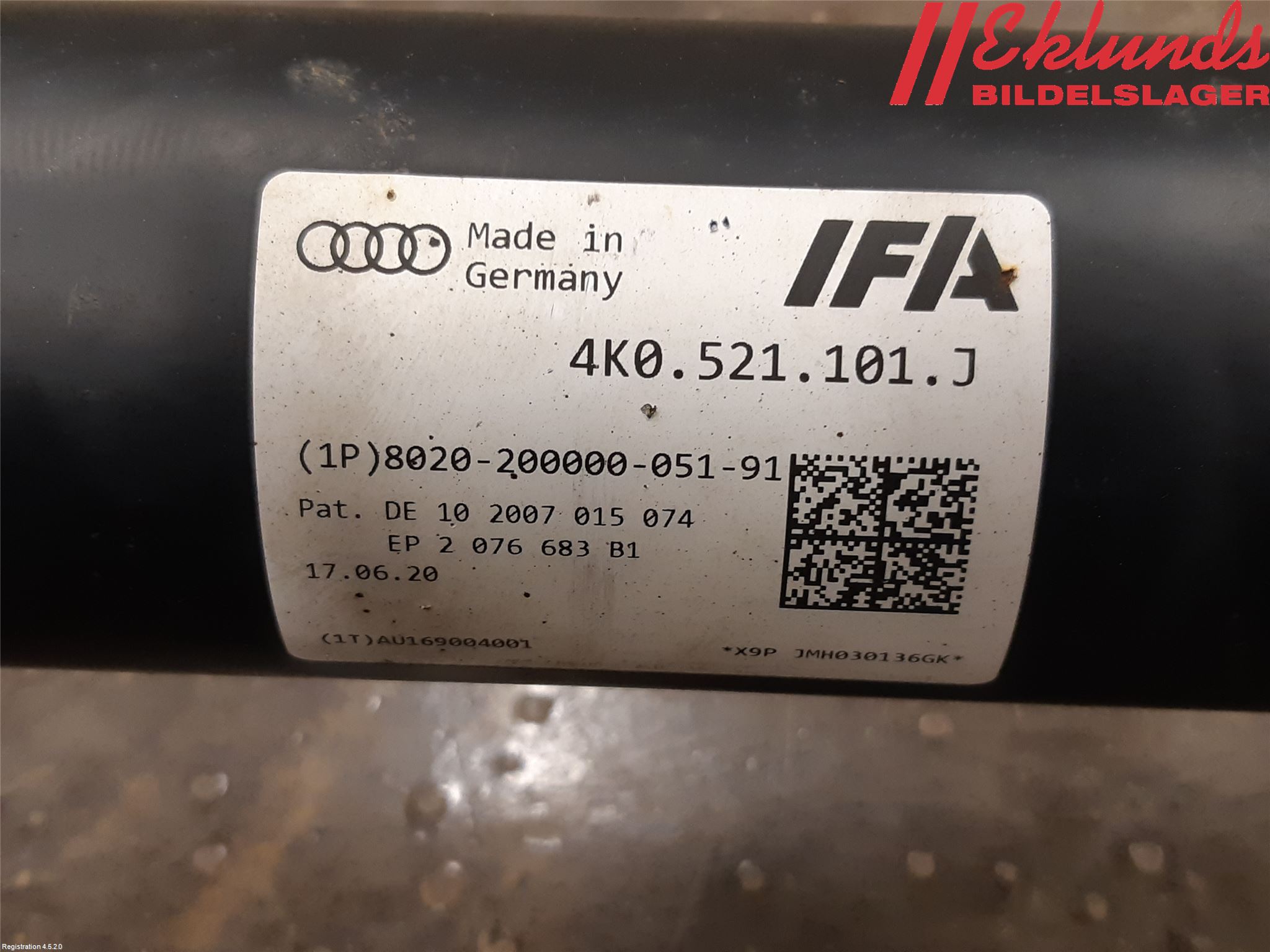 Audi A6 F2/C8 19- Mellanaxel Komp