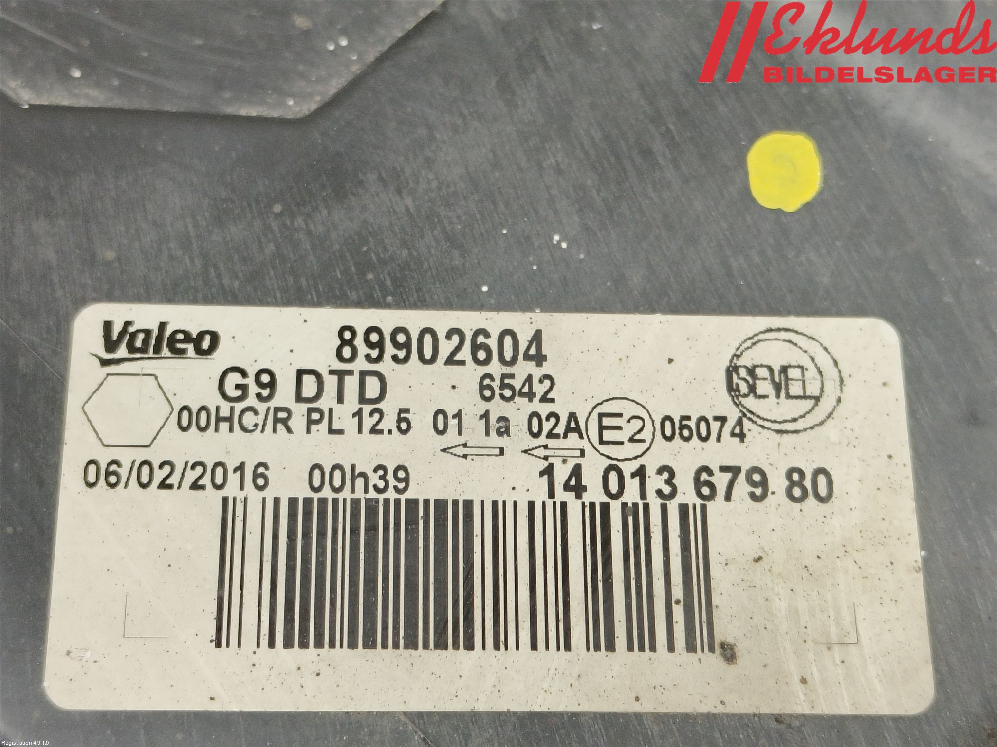 Peugeot EXPERT 15-16 Strålkastare Höger