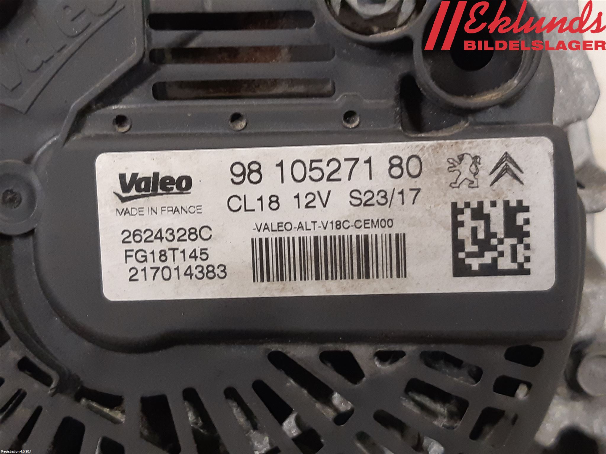 Peugeot PARTNER 16-18 Generator