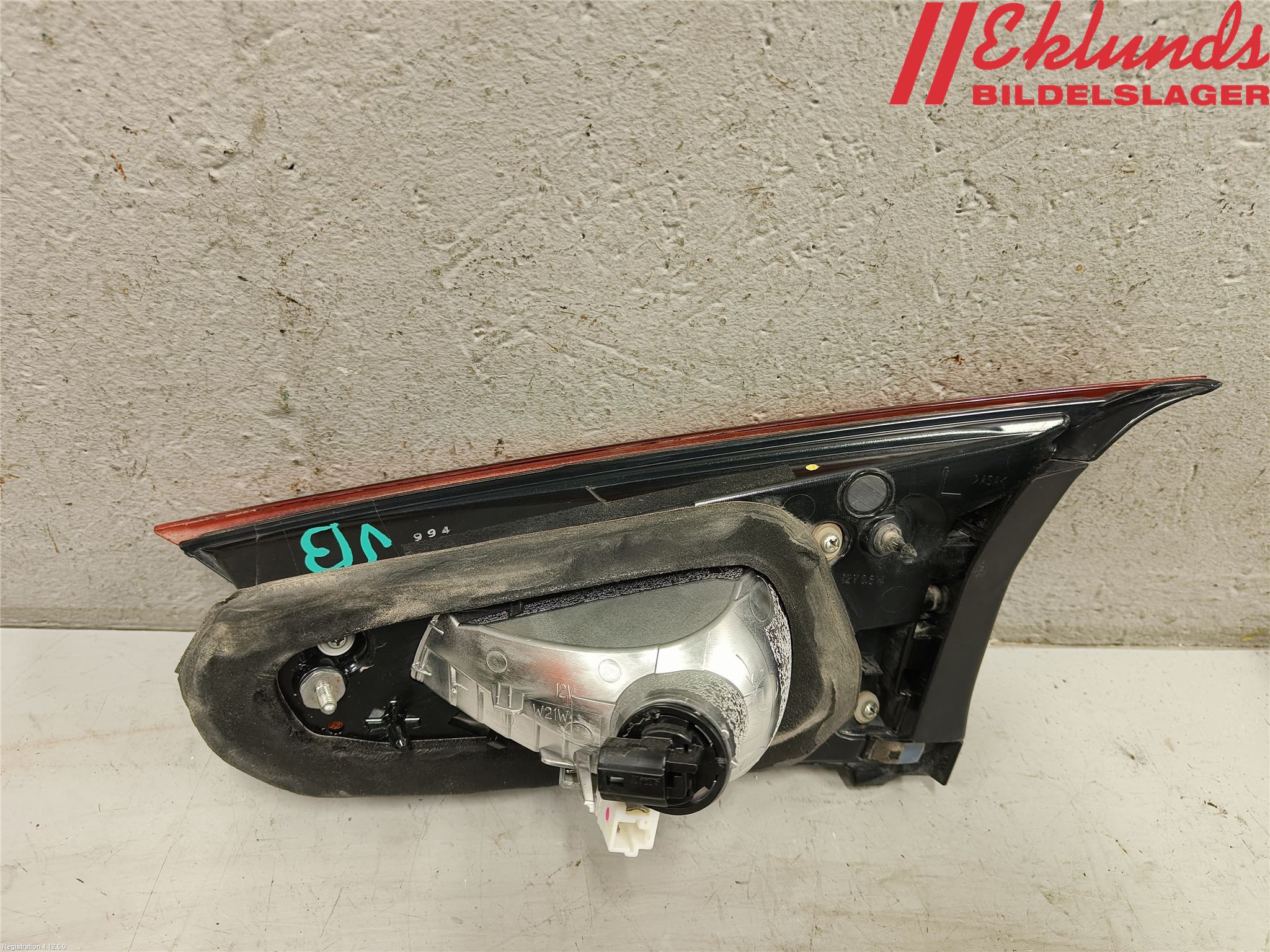 Mazda 3 III 14-19 Bakljus Lucka Vä