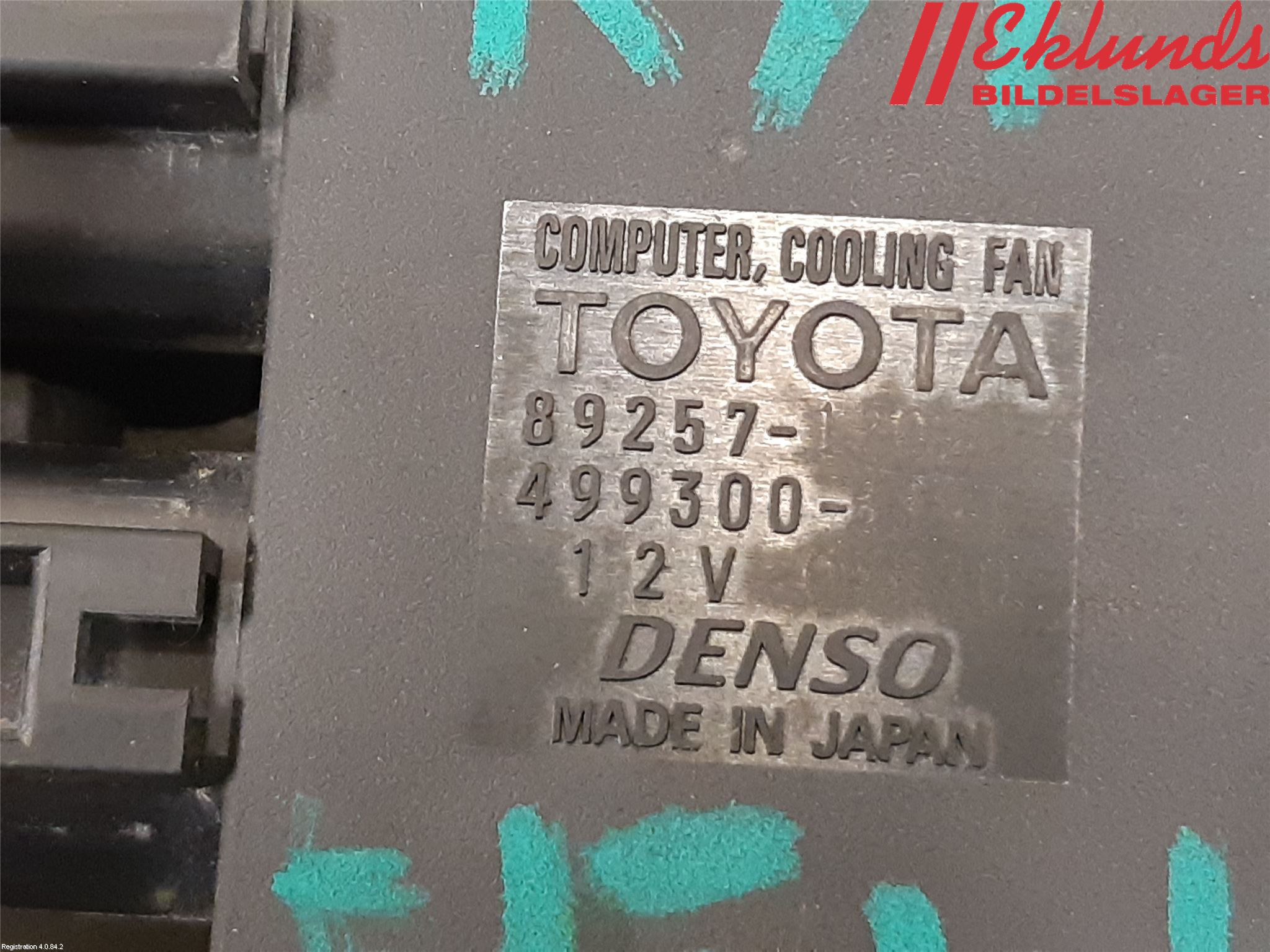 Toyota YARIS XP130 15-20 Kylfläktsmotstånd